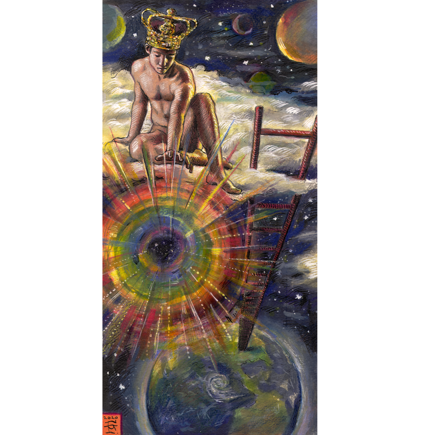 &quot;The Peace Conjurer&quot; Original Work on Paper
