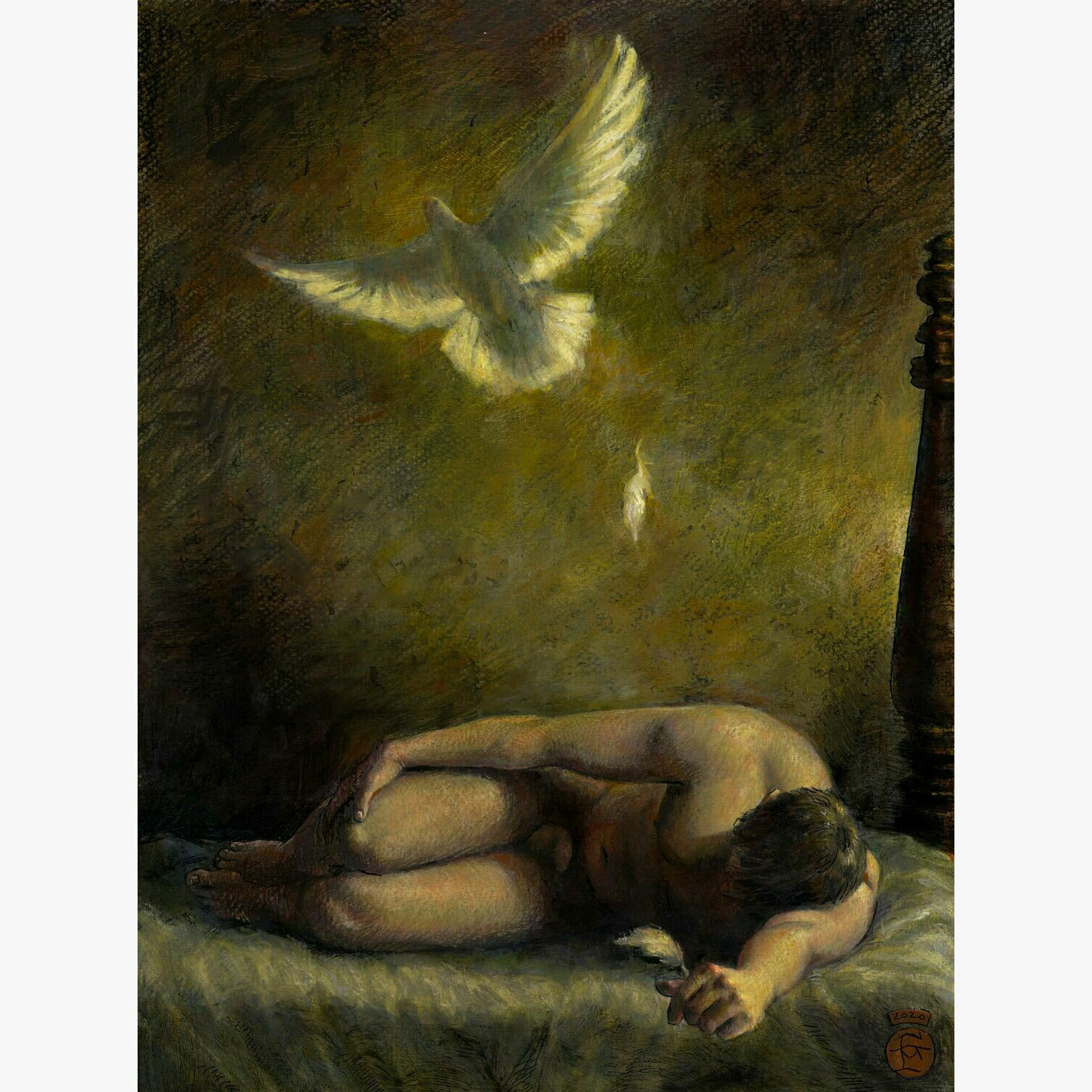&quot;Transience&quot; Original Mixed-Media Painting