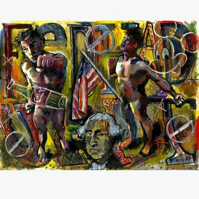 "06.10.2020: Fed Up, Had It" Original Work on Paper