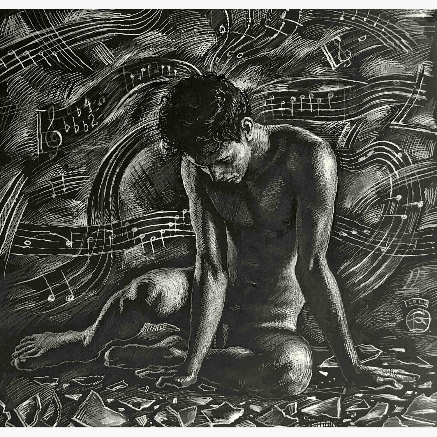&quot;Broken&quot; Original Work on Paper