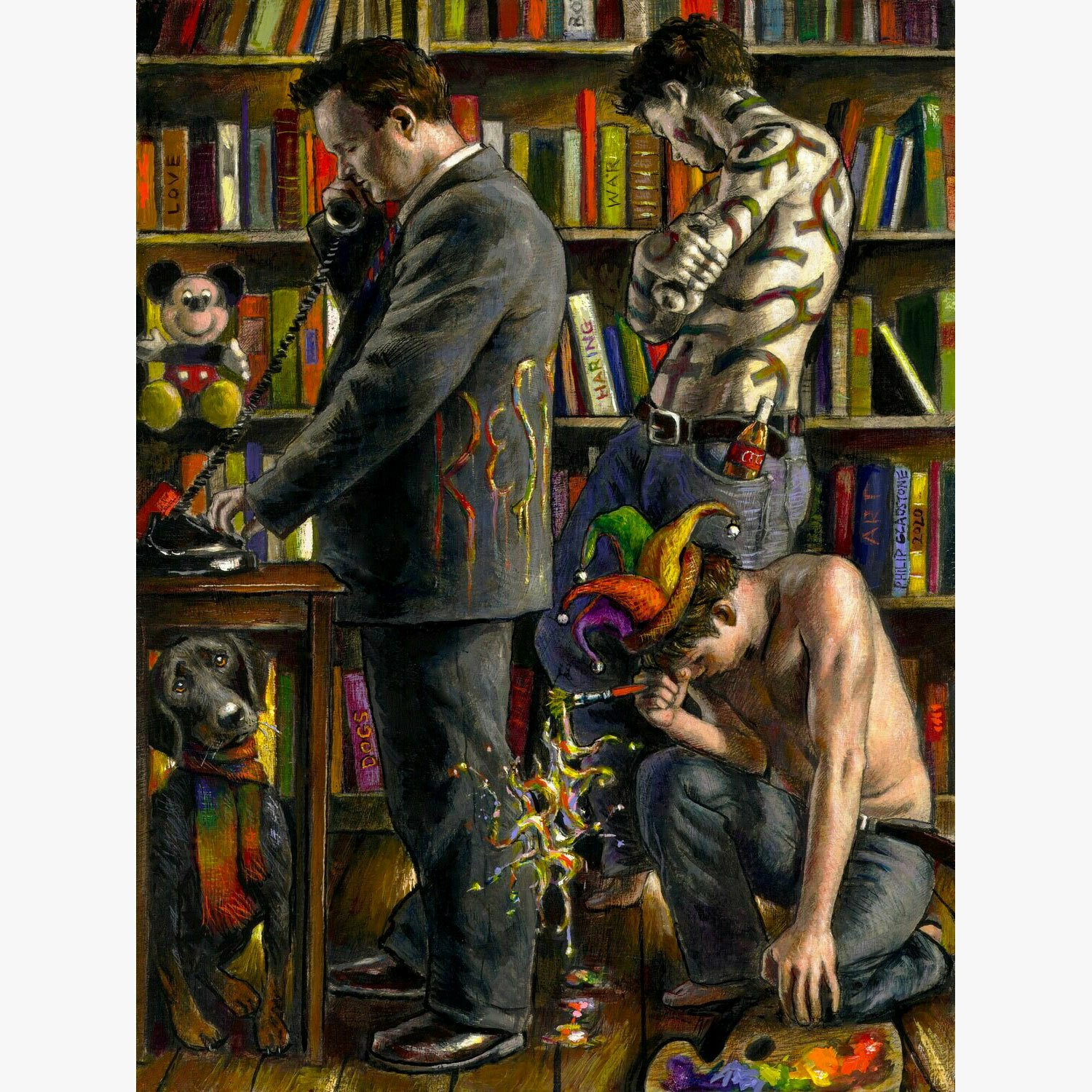 &quot;The Young Artist Vows to Resist&quot; Original Painting