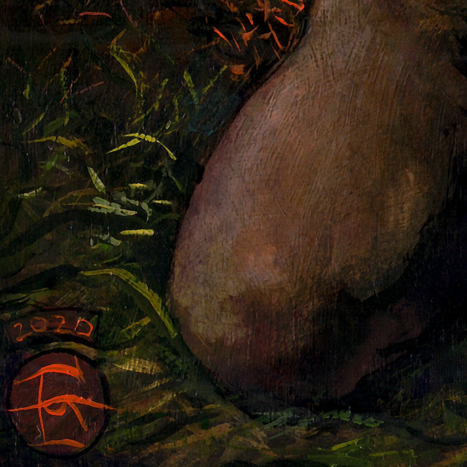 "Puzzled" Original Painting on Panel