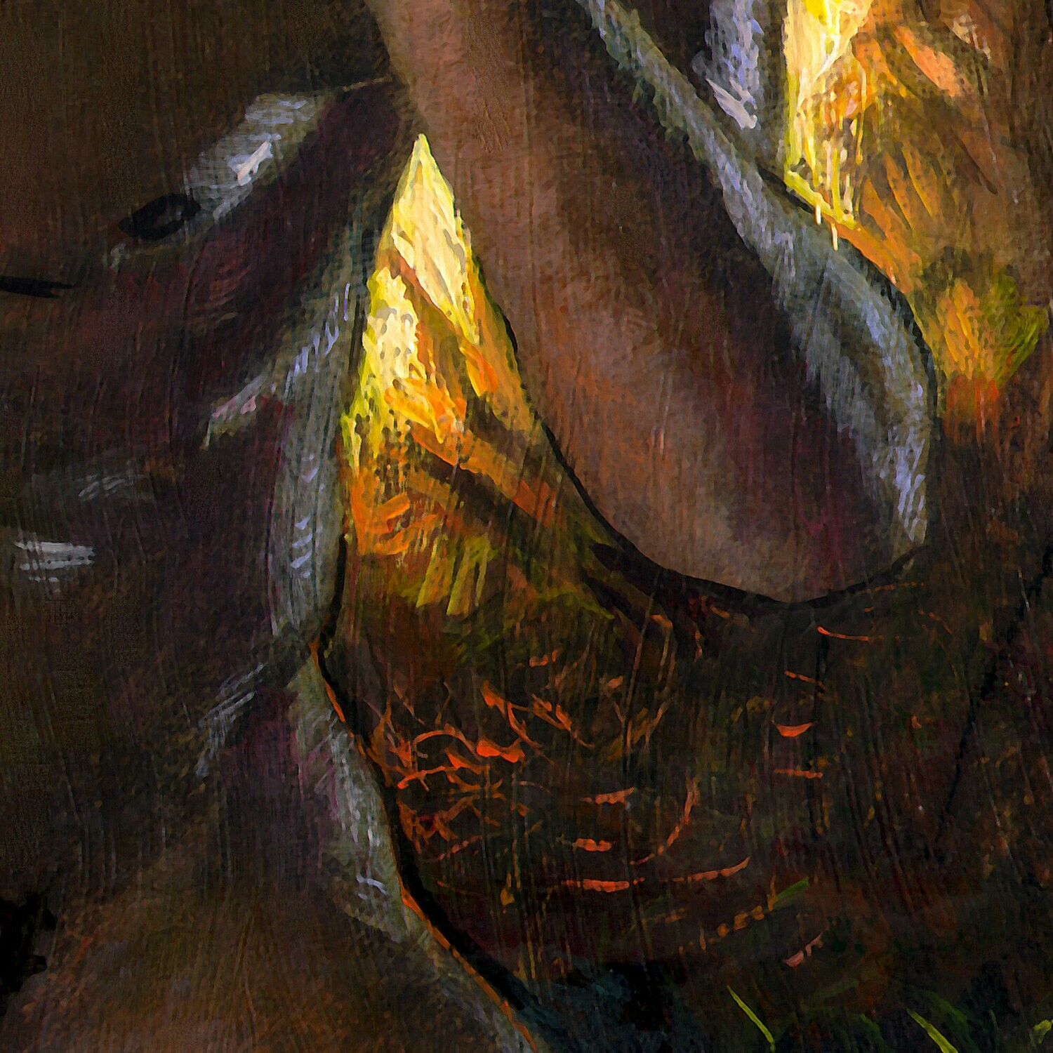 "Puzzled" Original Painting on Panel