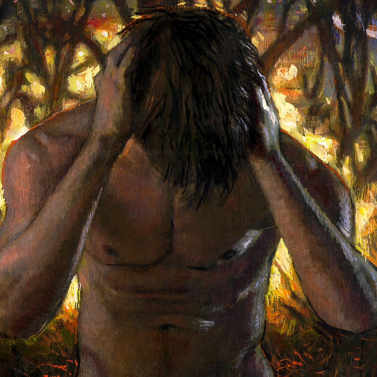 "Puzzled" Original Painting on Panel