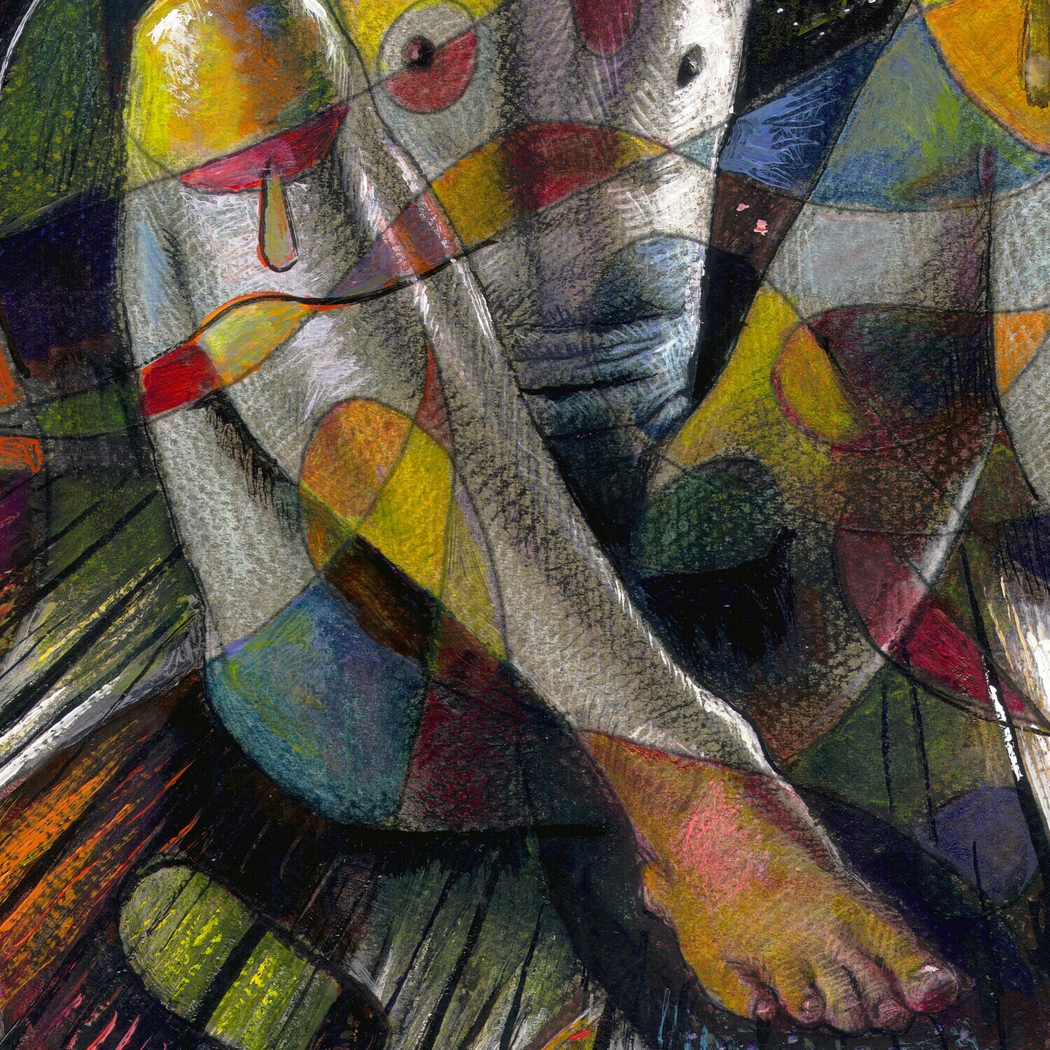 "Isolation" Original Mixed-Media Painting