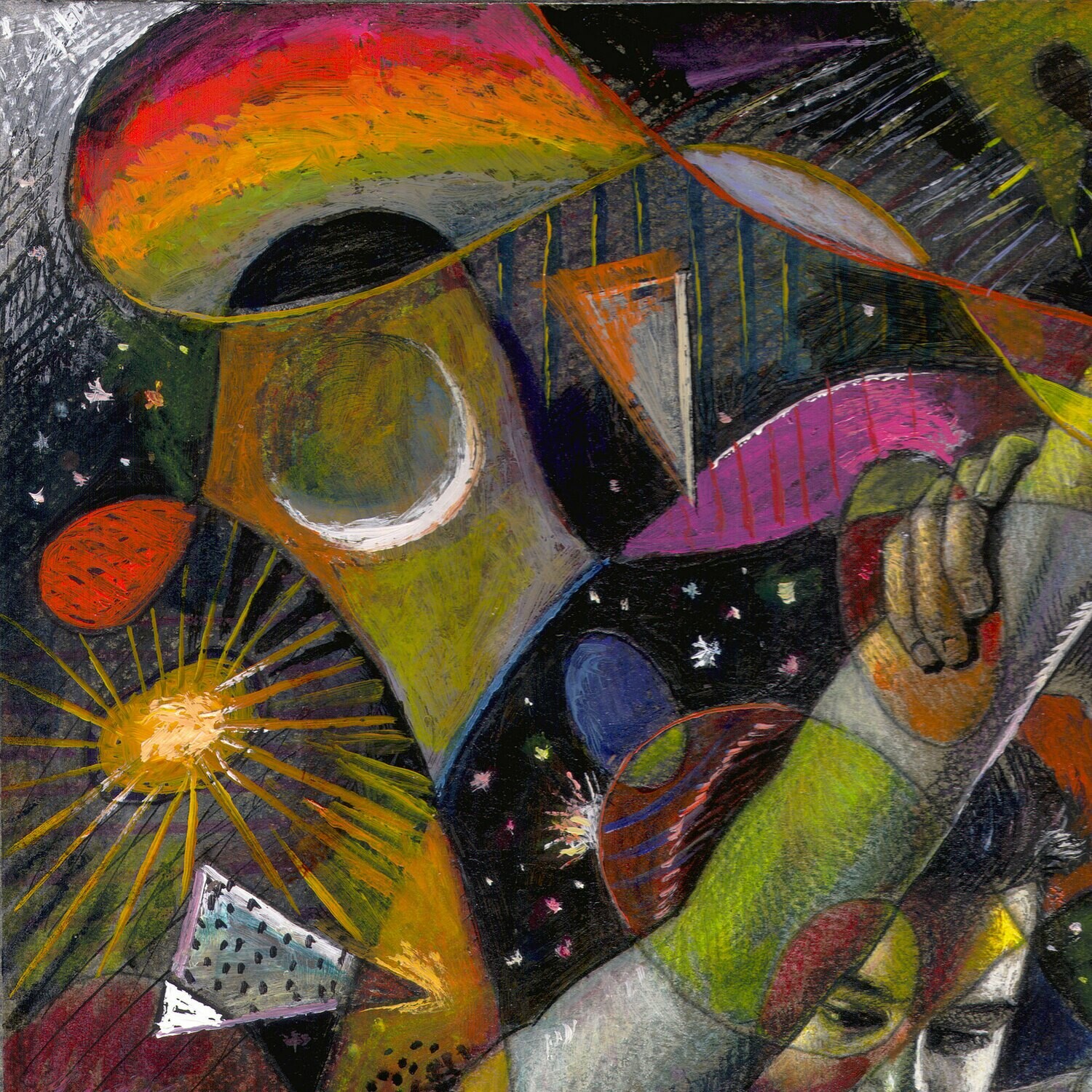 "Isolation" Original Mixed-Media Painting