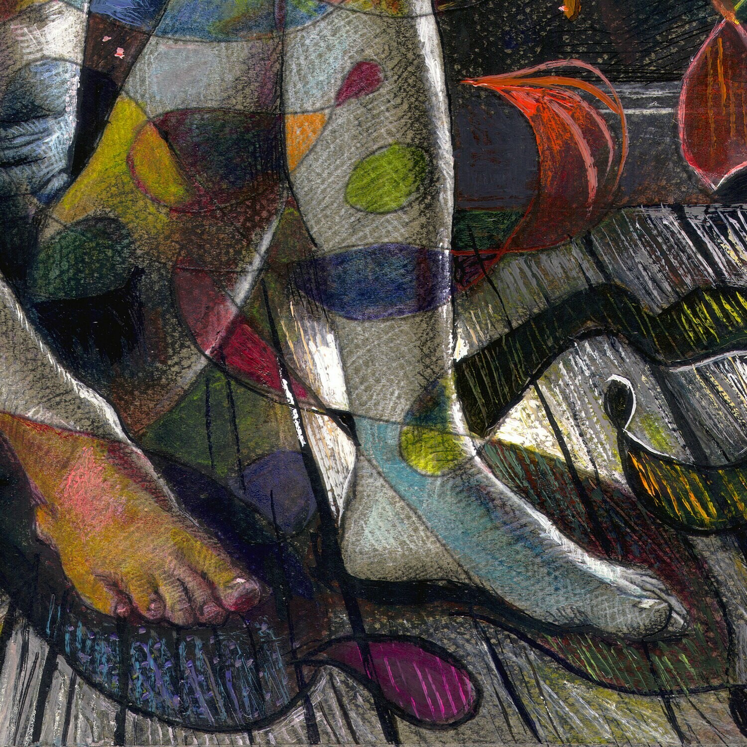 "Isolation" Original Mixed-Media Painting