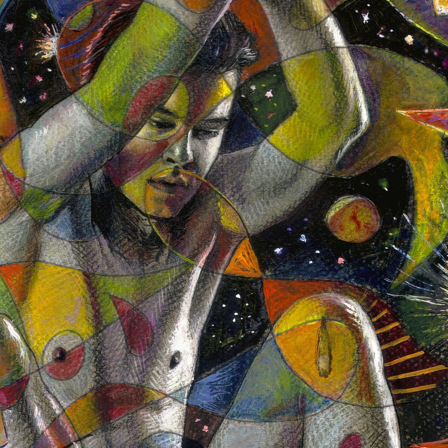 "Isolation" Original Mixed-Media Painting