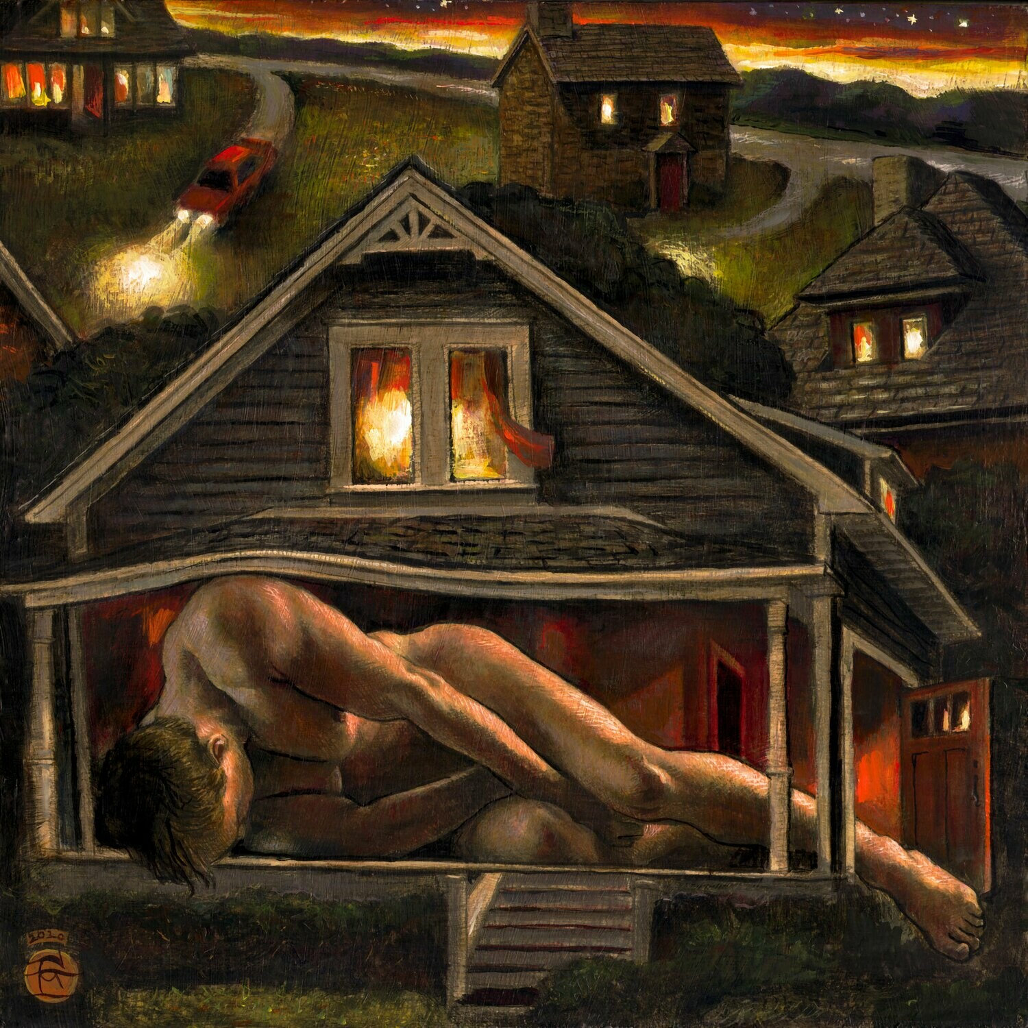 &quot;Housebound&quot; Original Painting on Panel