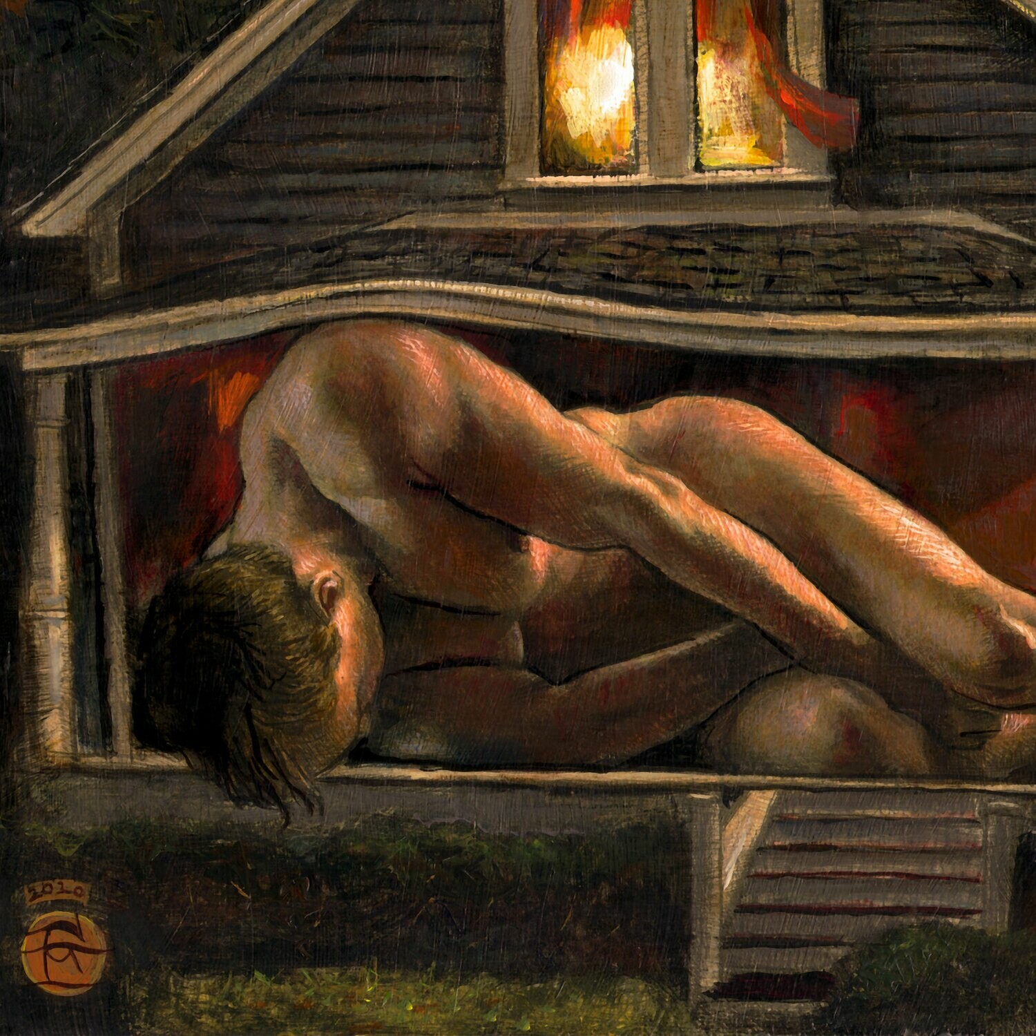 "Housebound" Original Painting on Panel
