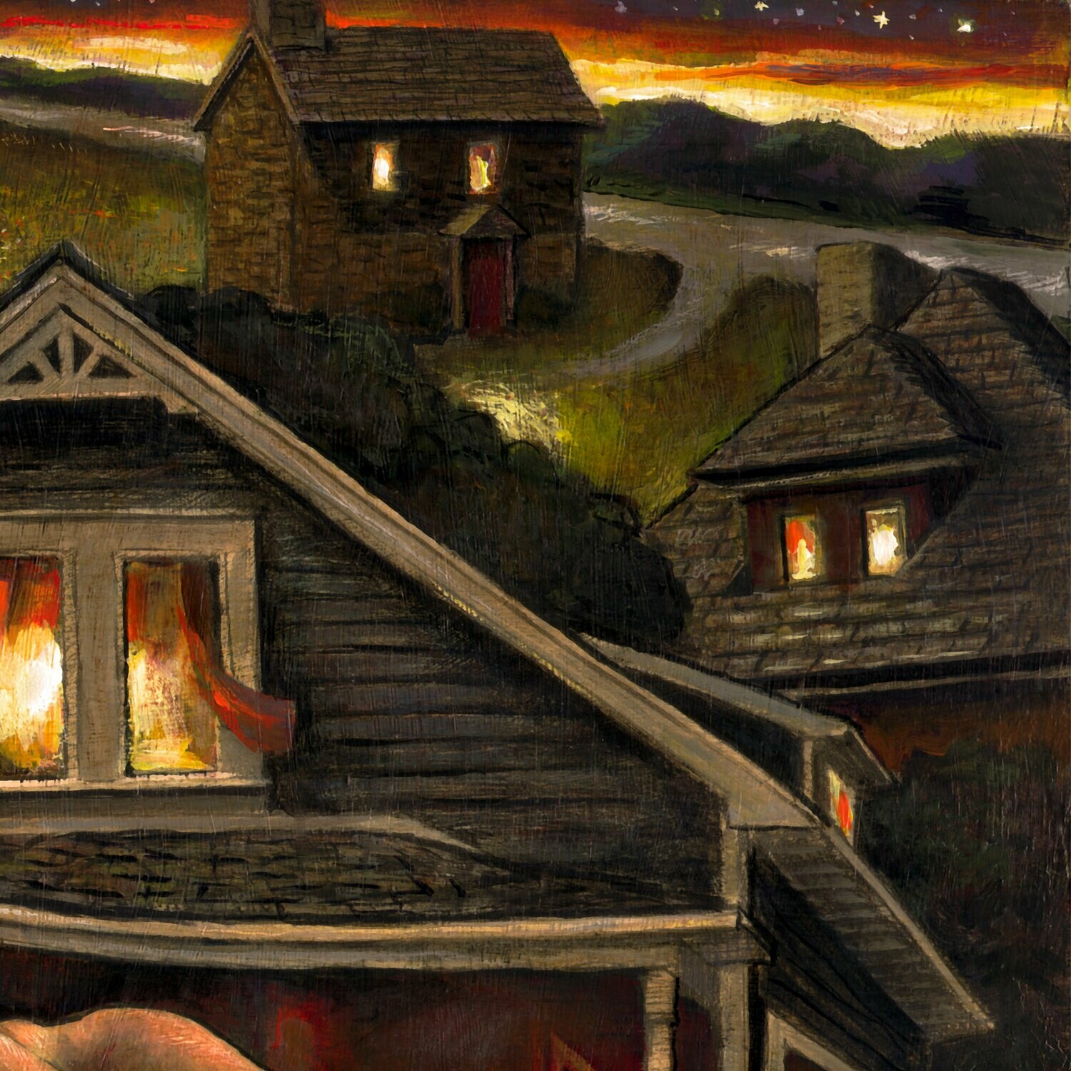 "Housebound" Original Painting on Panel