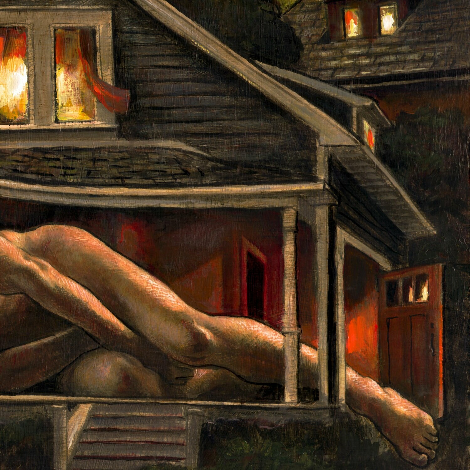 "Housebound" Original Painting on Panel