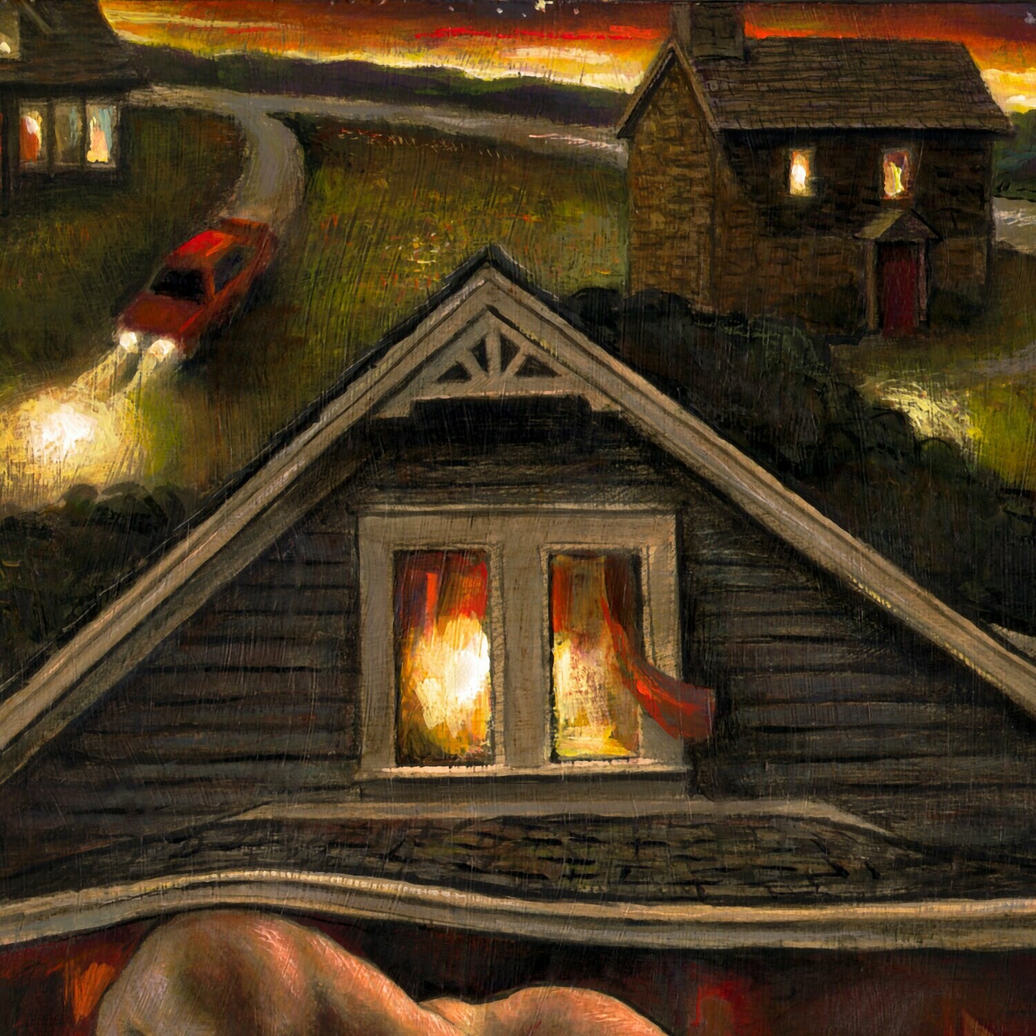 "Housebound" Original Painting on Panel
