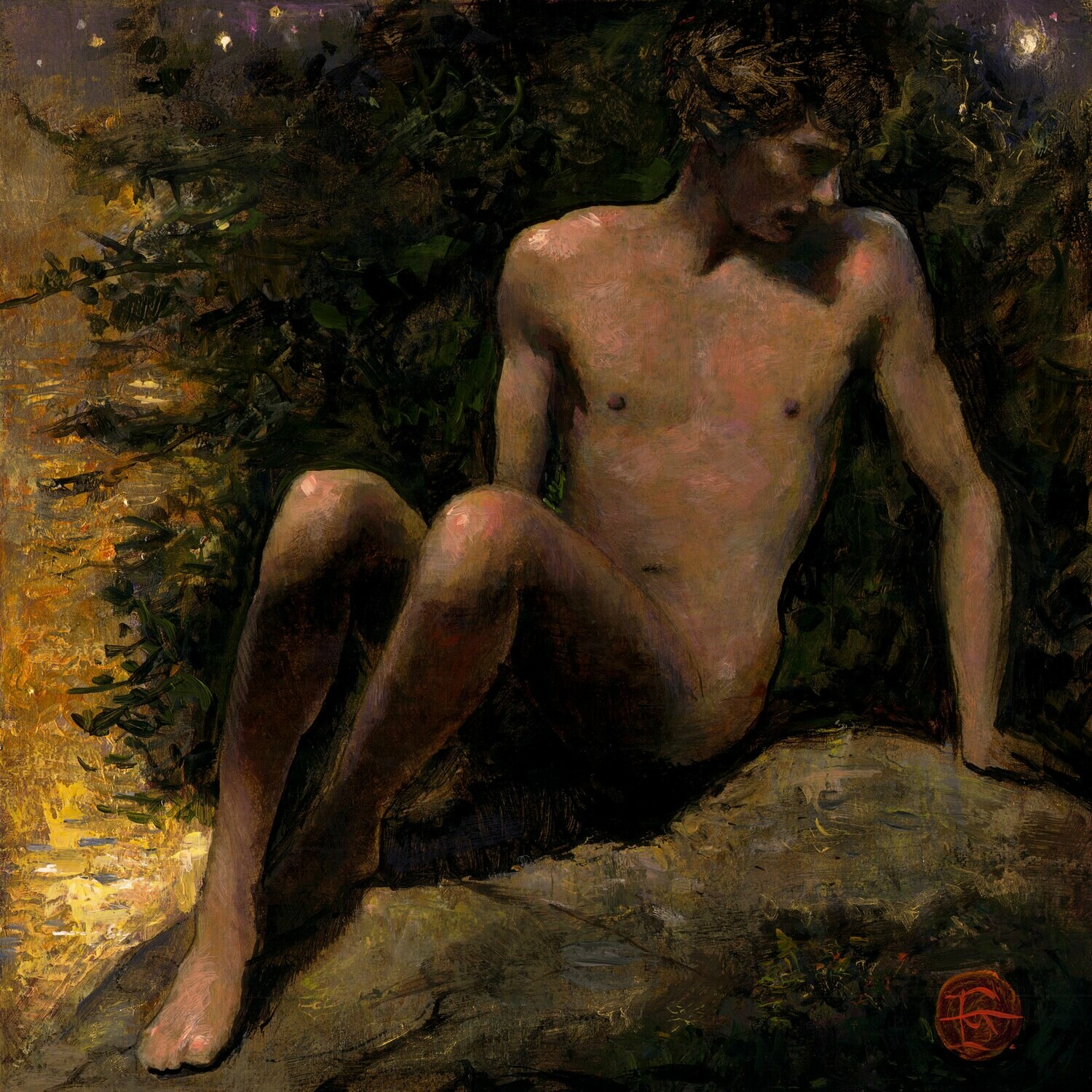 &quot;Quietude&quot; Original Painting on Panel
