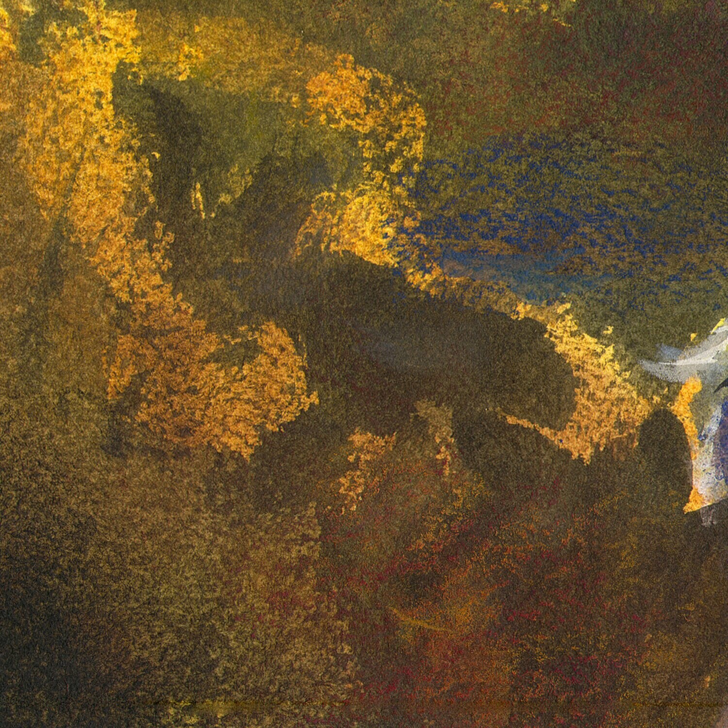 Study after Henry Scott Tuke, Original Mixed-Media Painting on Paper