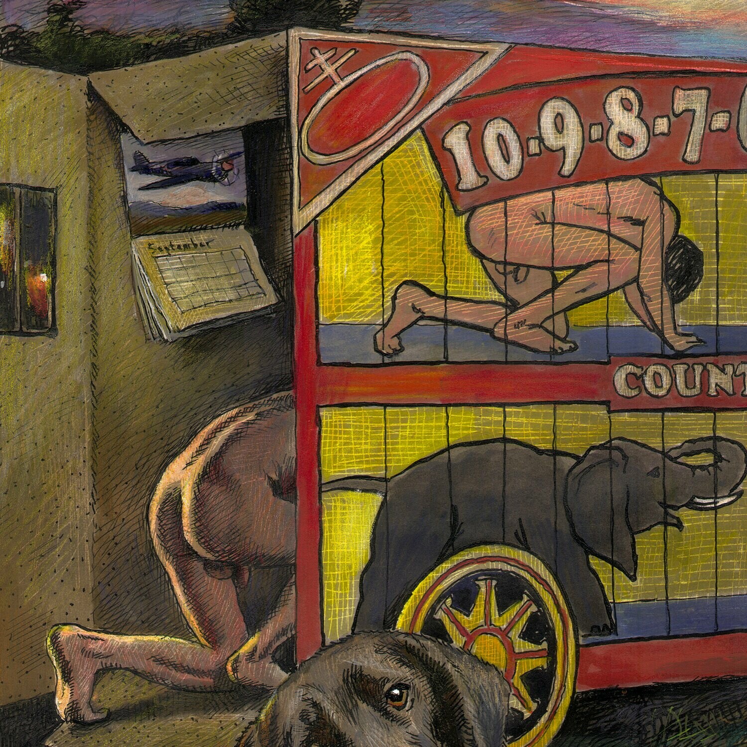 "The Counting" Original Mixed-Media Work on Paper | Available Framed or Unframed