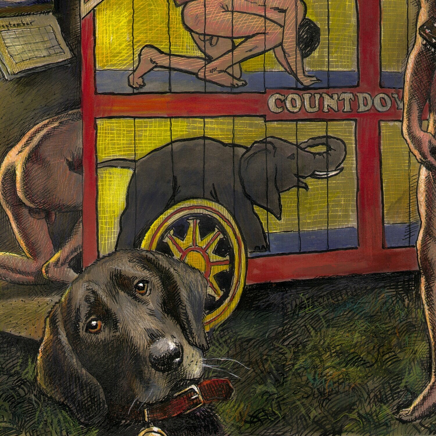 "The Counting" Original Mixed-Media Work on Paper | Available Framed or Unframed