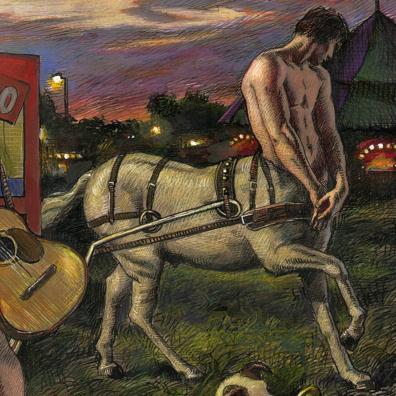 "The Counting" Original Mixed-Media Work on Paper | Available Framed or Unframed