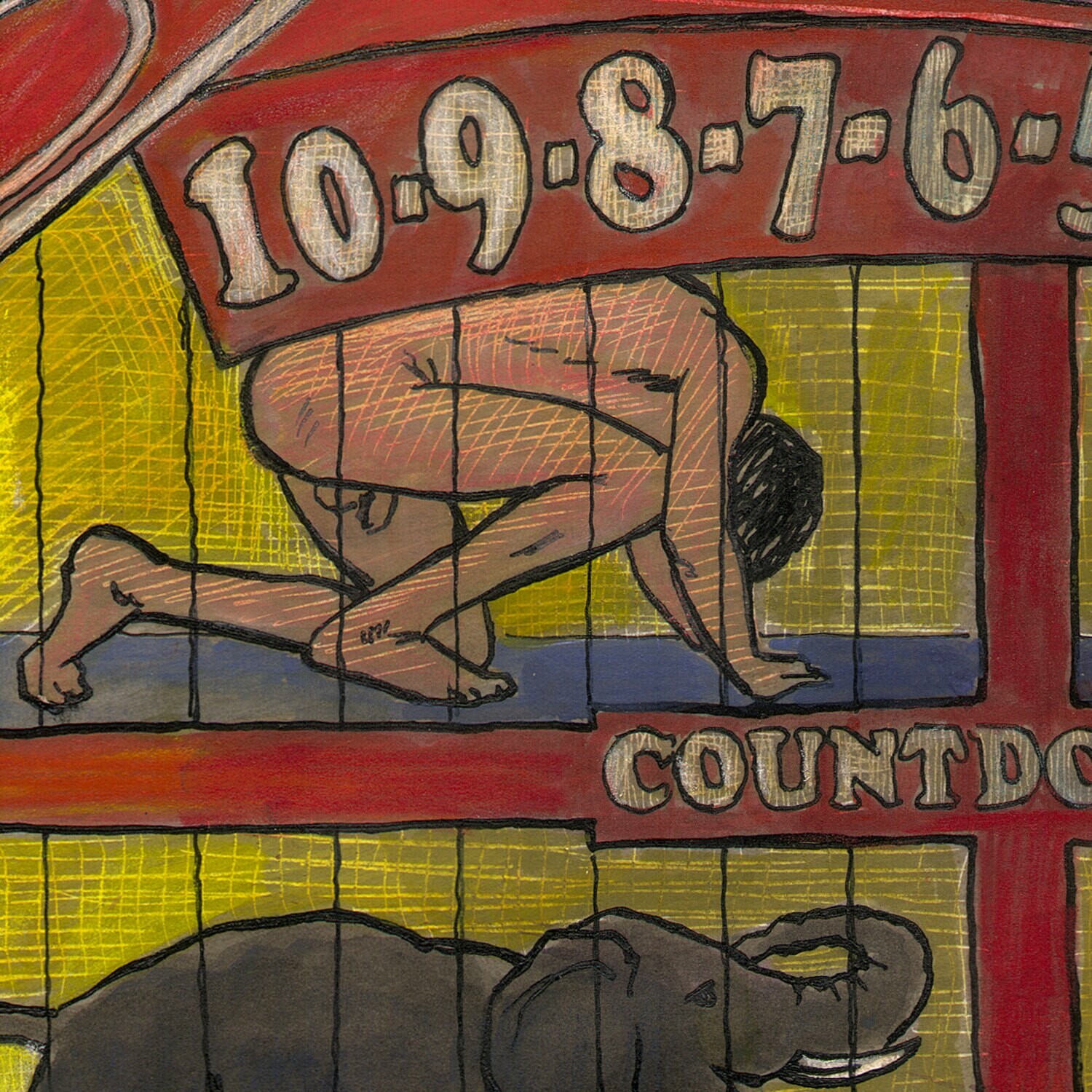 "The Counting" Original Mixed-Media Work on Paper | Available Framed or Unframed