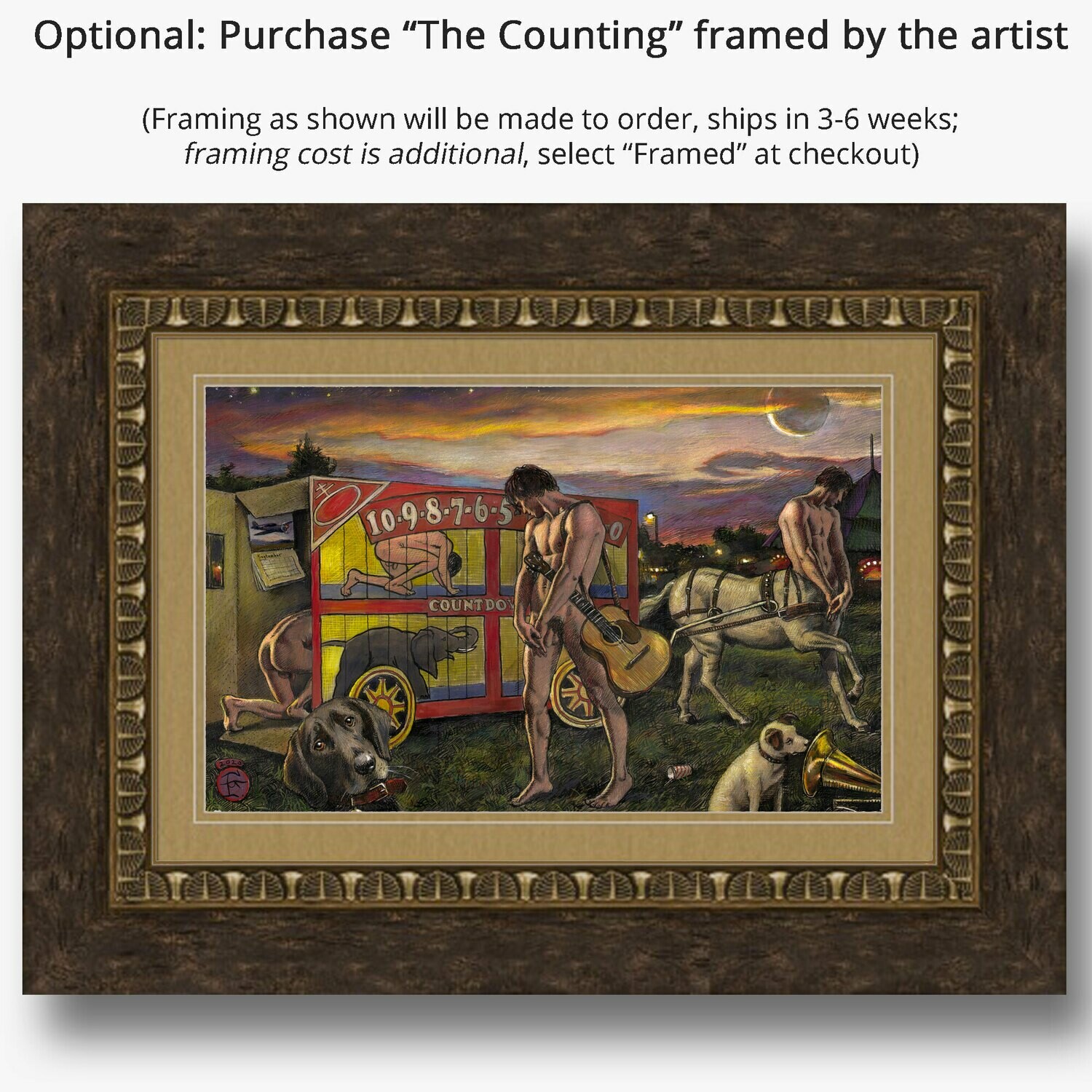 "The Counting" Original Mixed-Media Work on Paper | Available Framed or Unframed