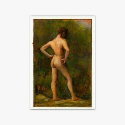 Pair of Miniature 3" X 2" Paintings on Paper