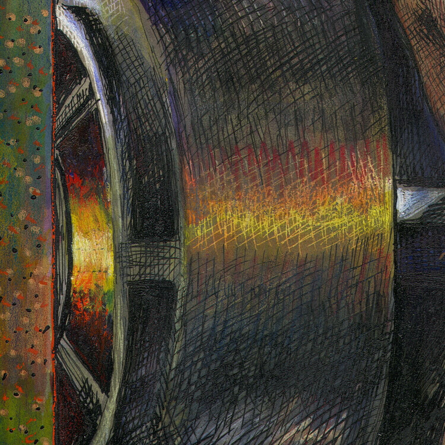 "The Workman's New Clothes" Original Framed Work on Paper