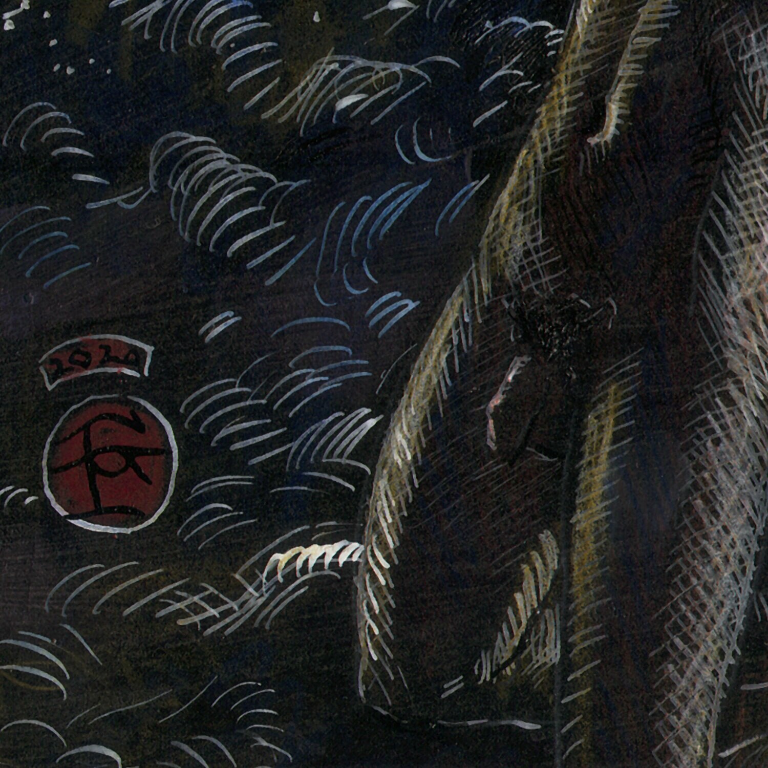 "Sleep" Original Mixed-Media Painting on Paper