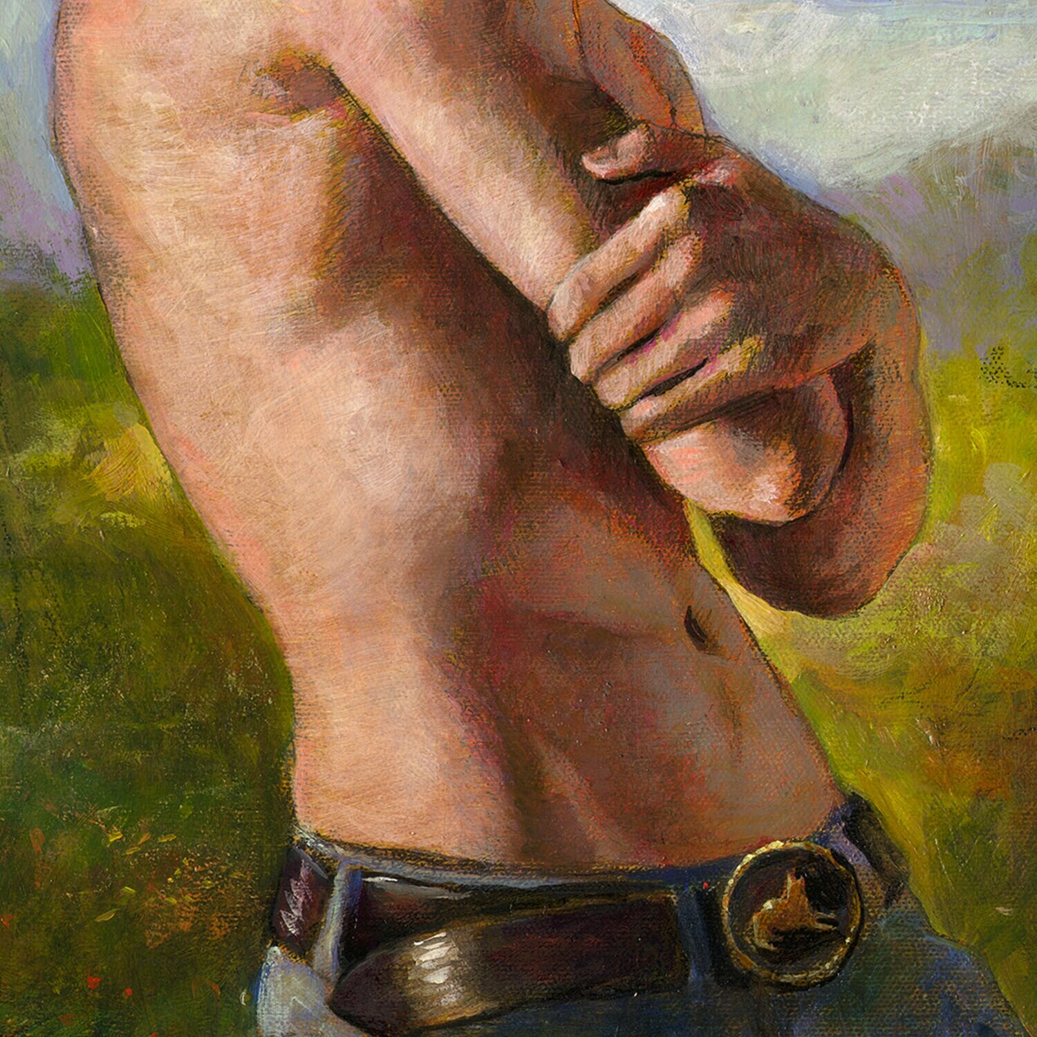 "The Path" Original 36" X 18" Painting on Canvas