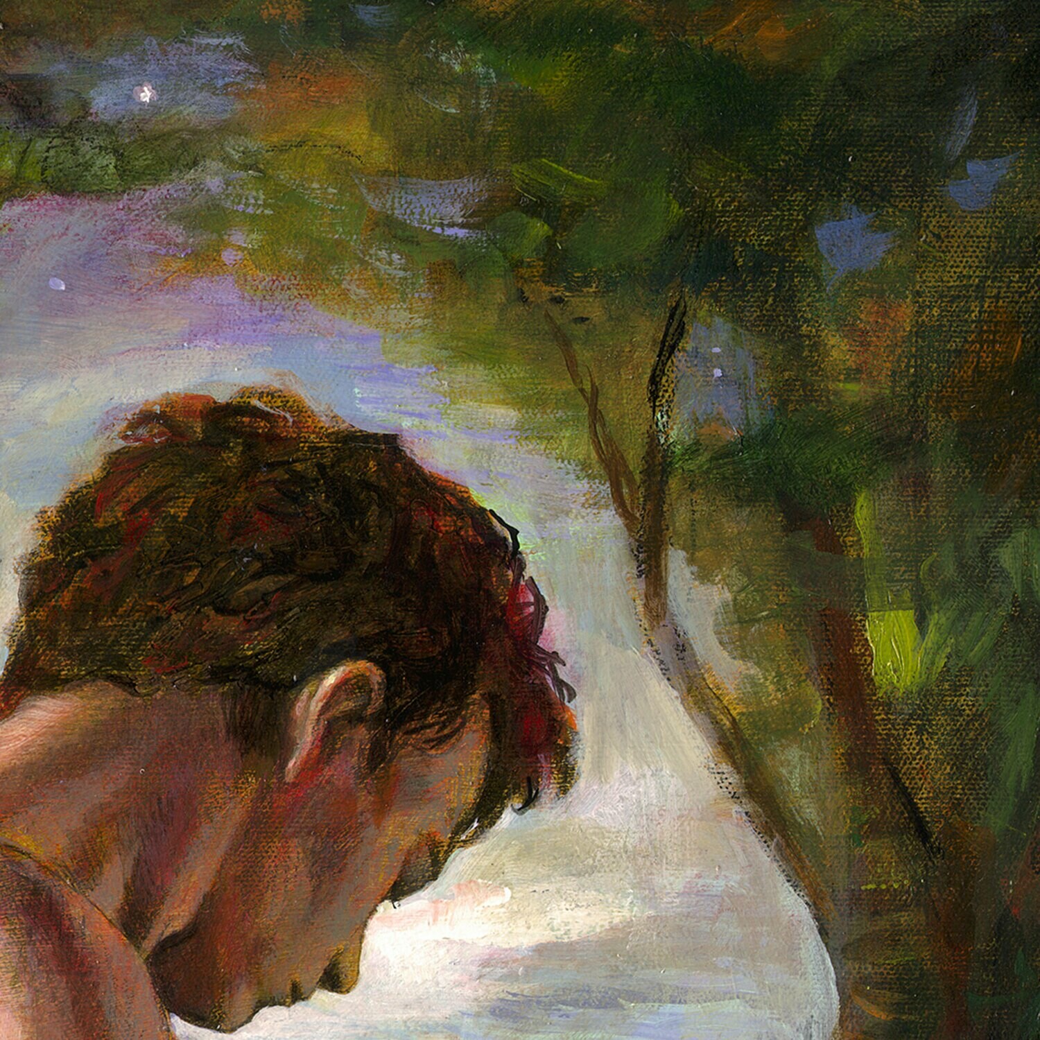 "The Path" Original 36" X 18" Painting on Canvas