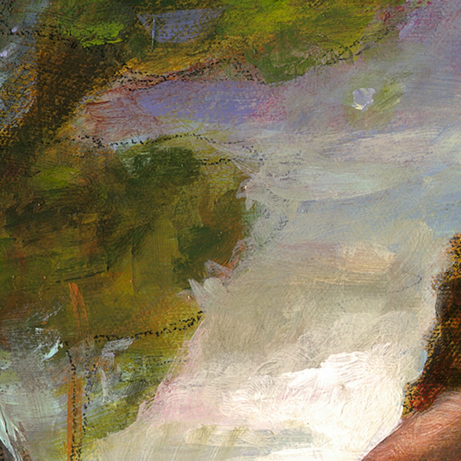 "The Path" Original 36" X 18" Painting on Canvas