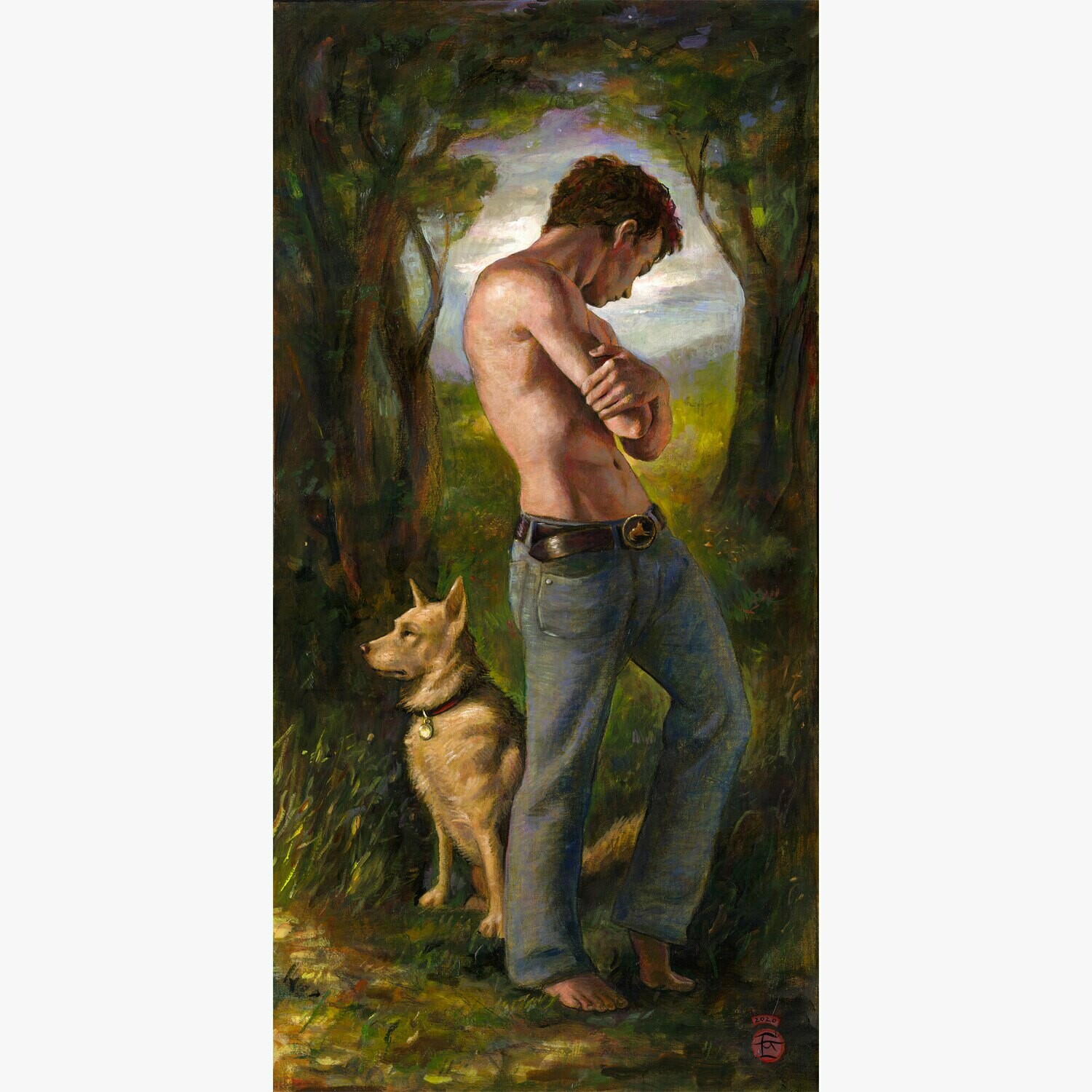 &quot;The Path&quot; Original 36&quot; X 18&quot; Painting on Canvas