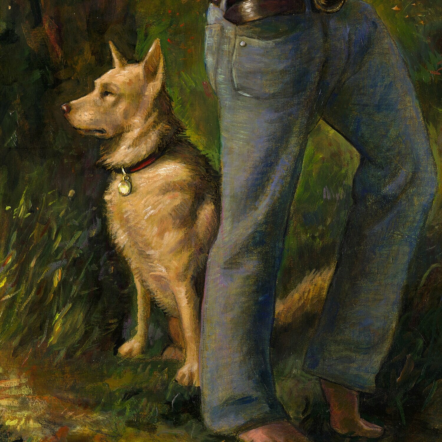 "The Path" Original 36" X 18" Painting on Canvas