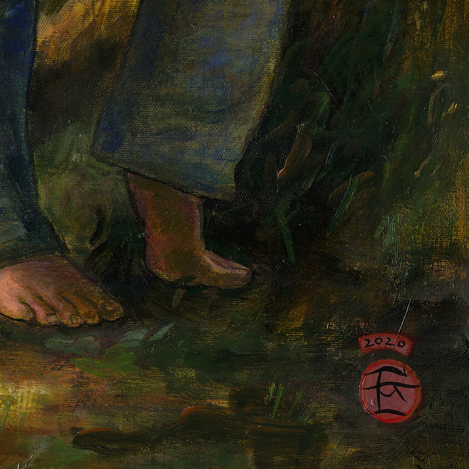 "The Path" Original 36" X 18" Painting on Canvas