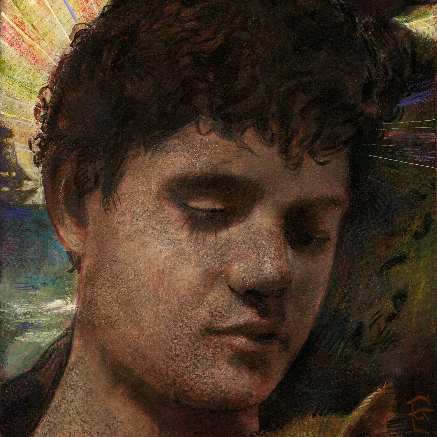 "Walkaway" Original Mixed-Media Painting