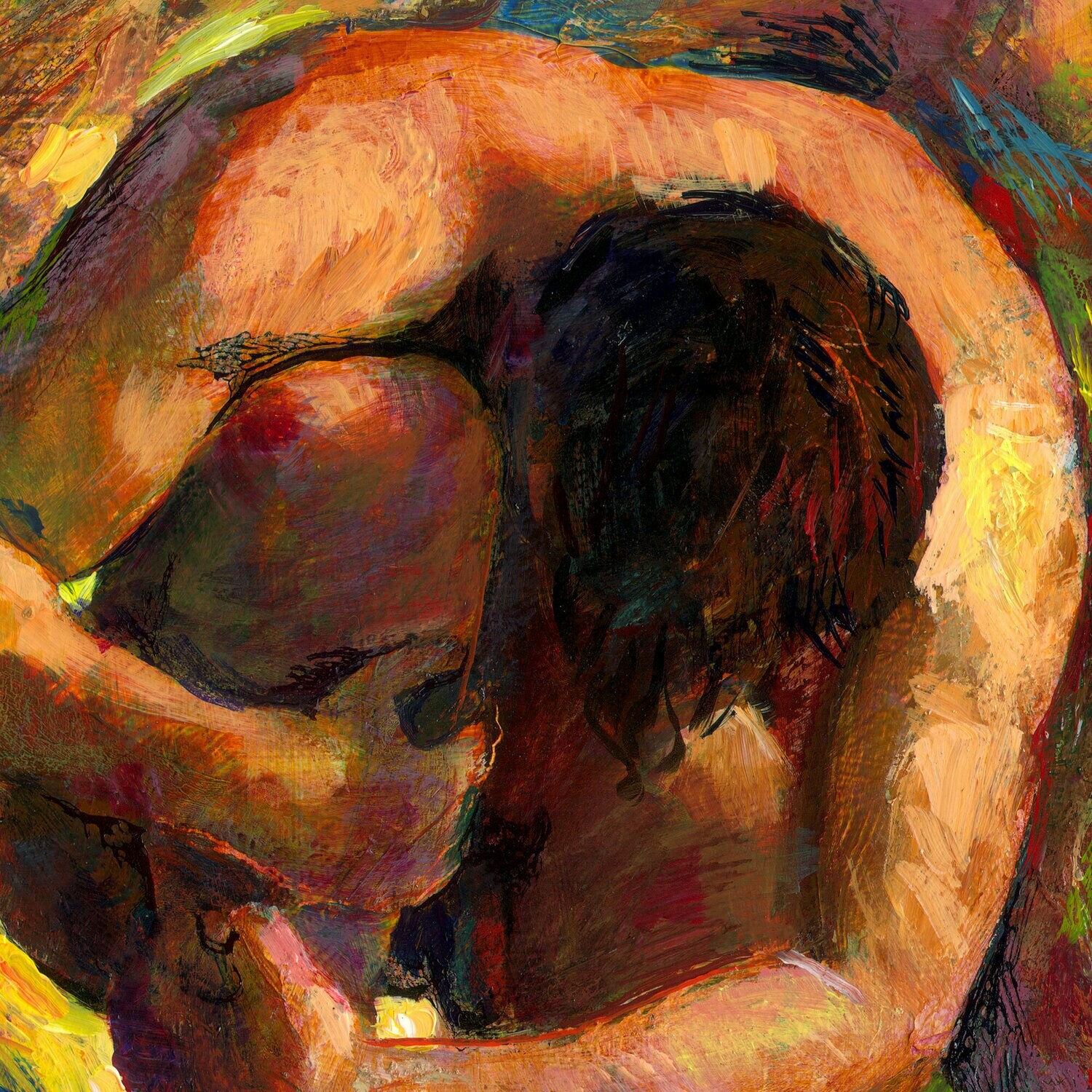 "Isolation" Original Painting on Panel