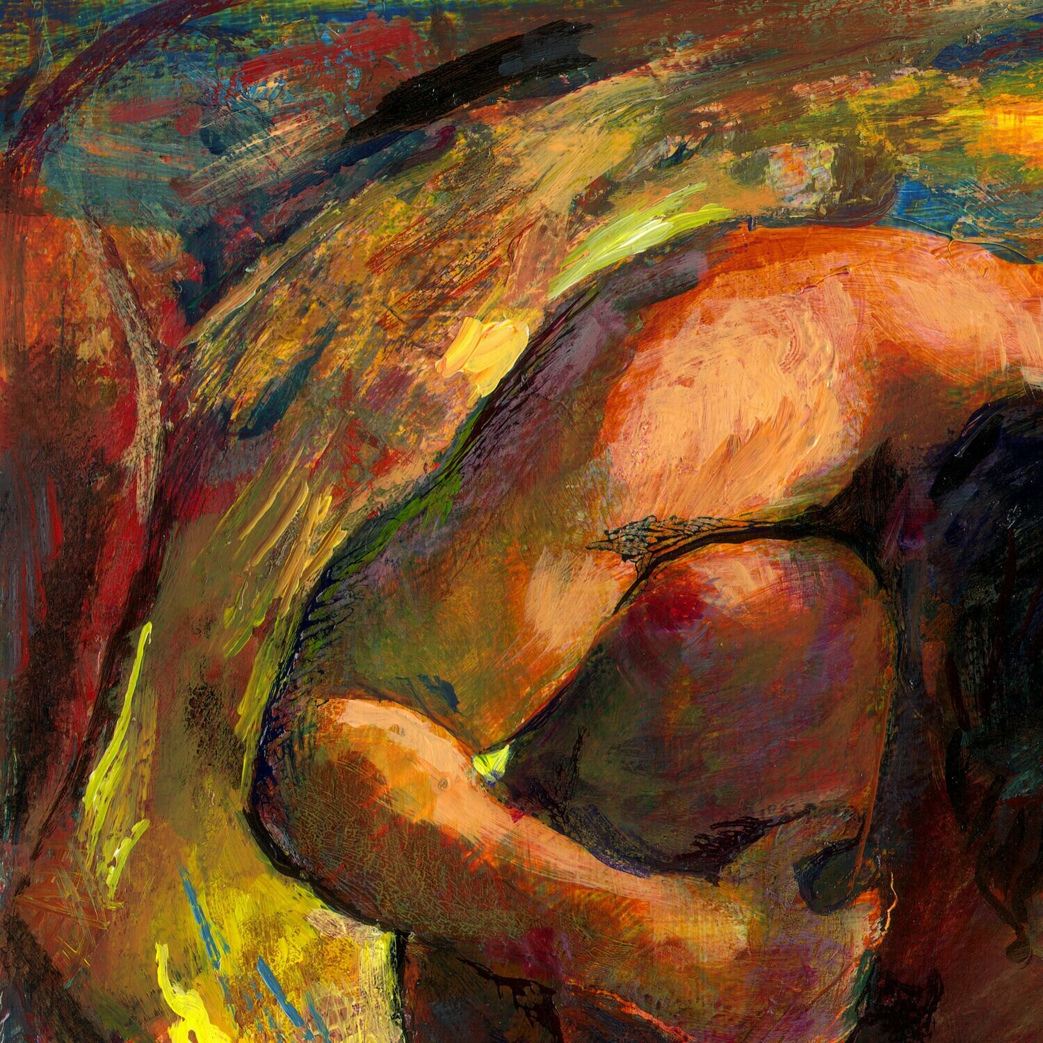 "Isolation" Original Painting on Panel