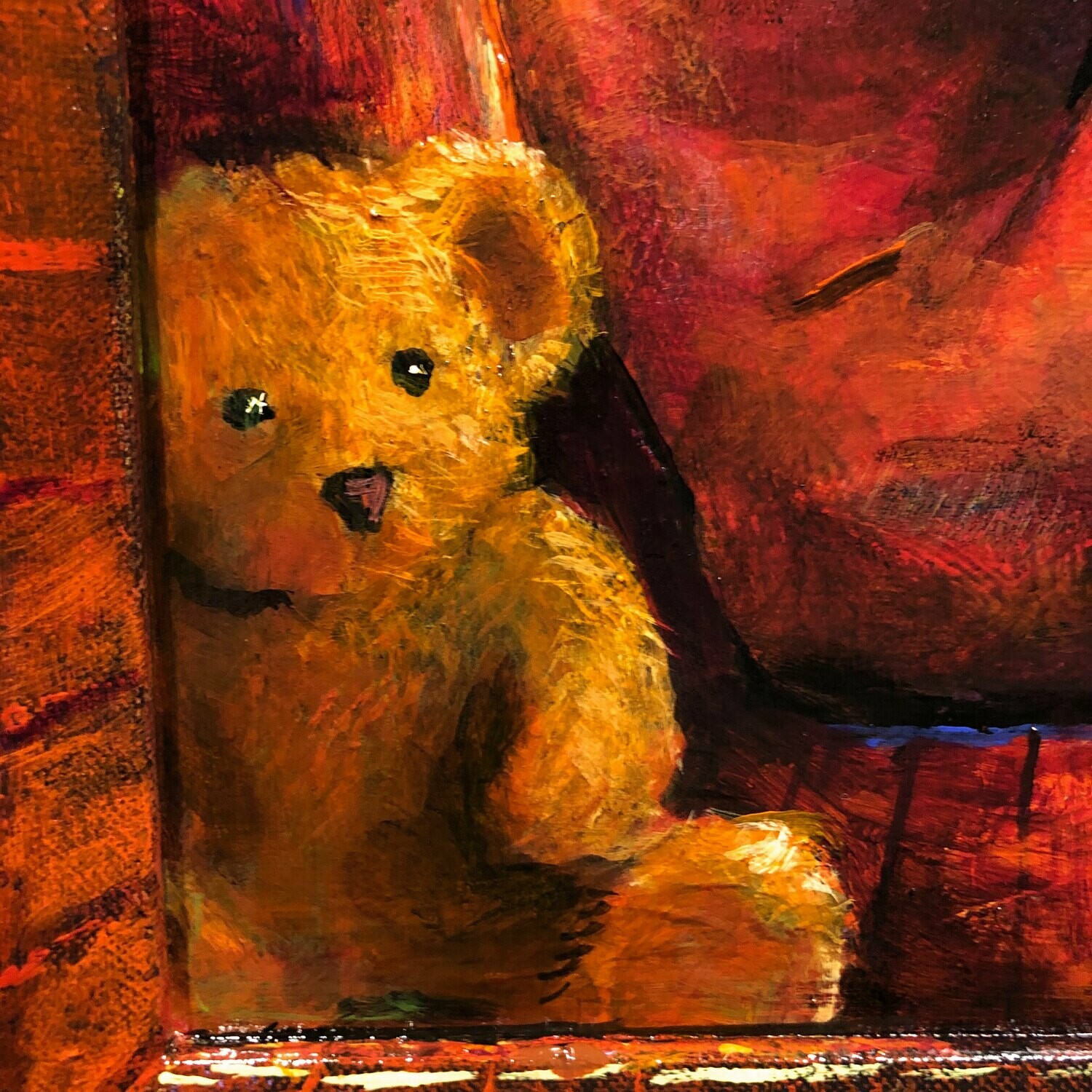 "Holiday Quarantine" Original Work Painted on Panel and Frame