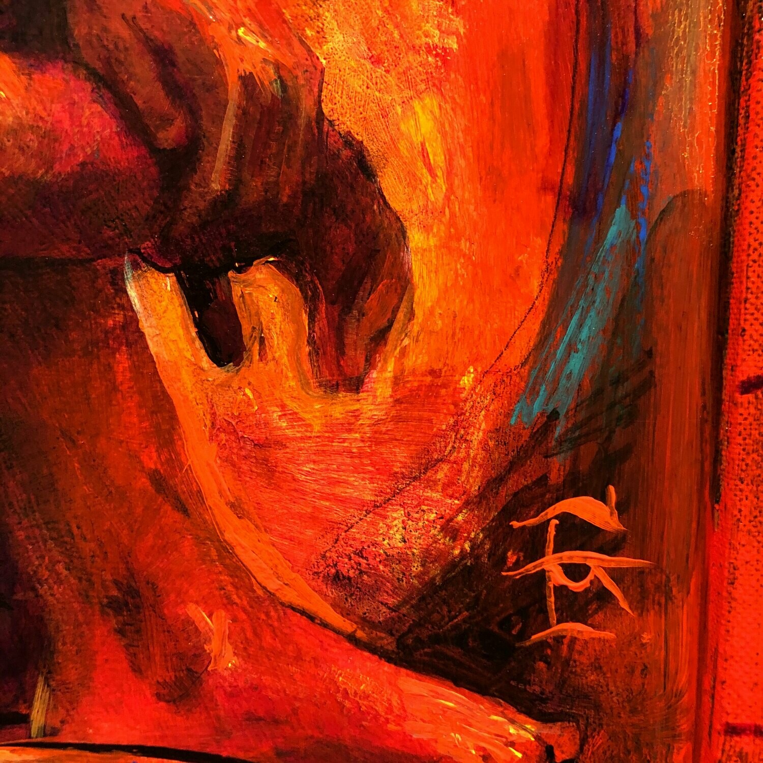 "Holiday Quarantine" Original Work Painted on Panel and Frame