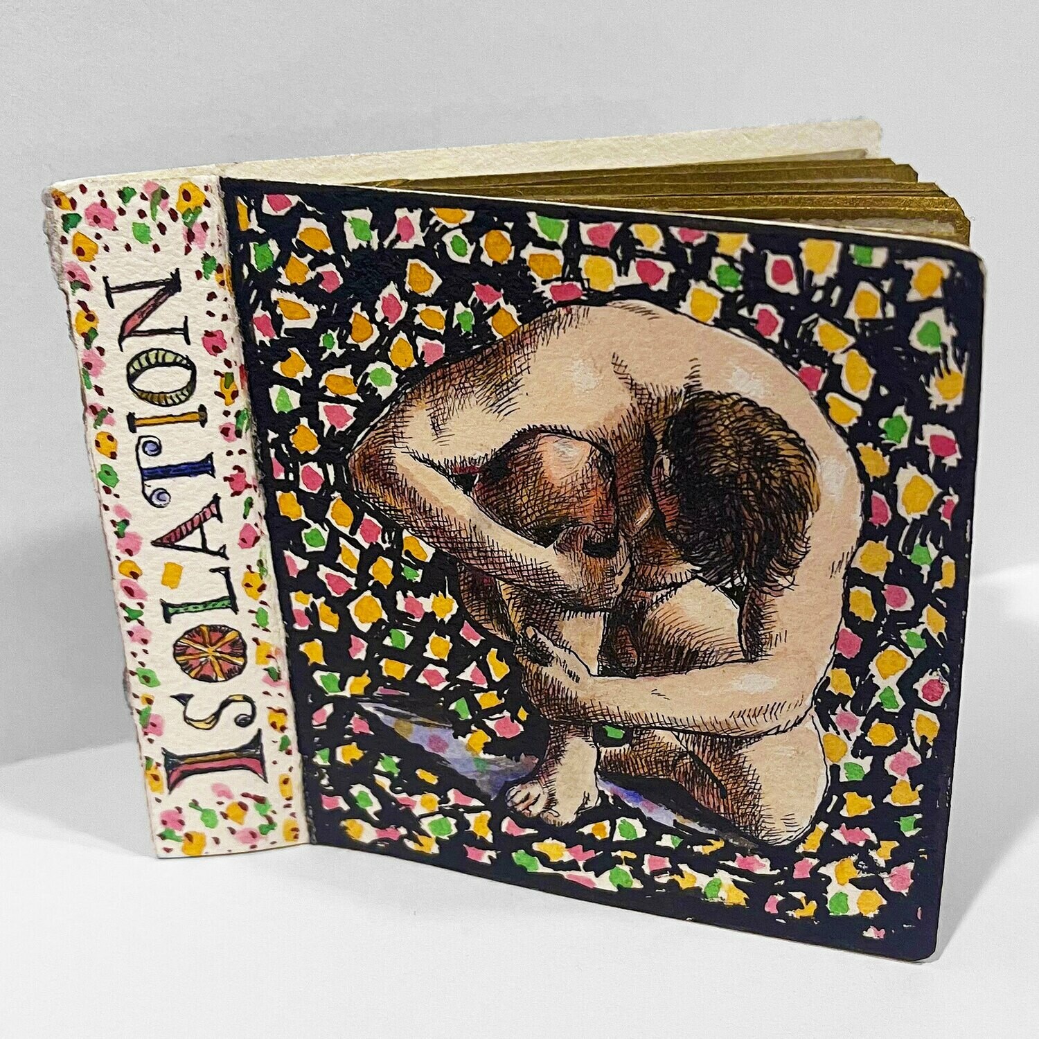 &quot;Isolation: A Memento of the Year 2020&quot; Miniature Hand-Drawn Folio Book | Free Shipping Worldwide