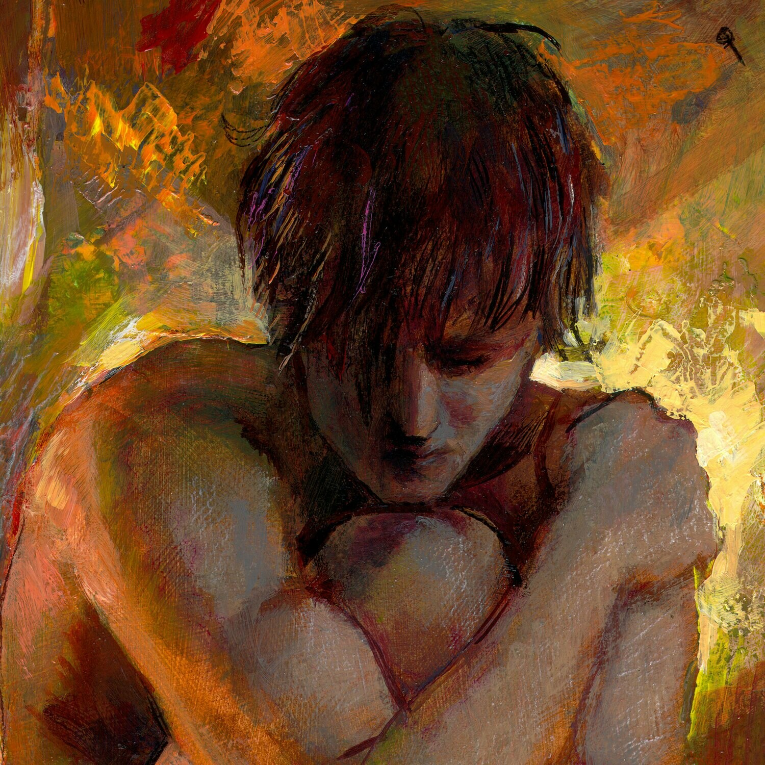 "The Artist Isolated" Original Painting on Panel