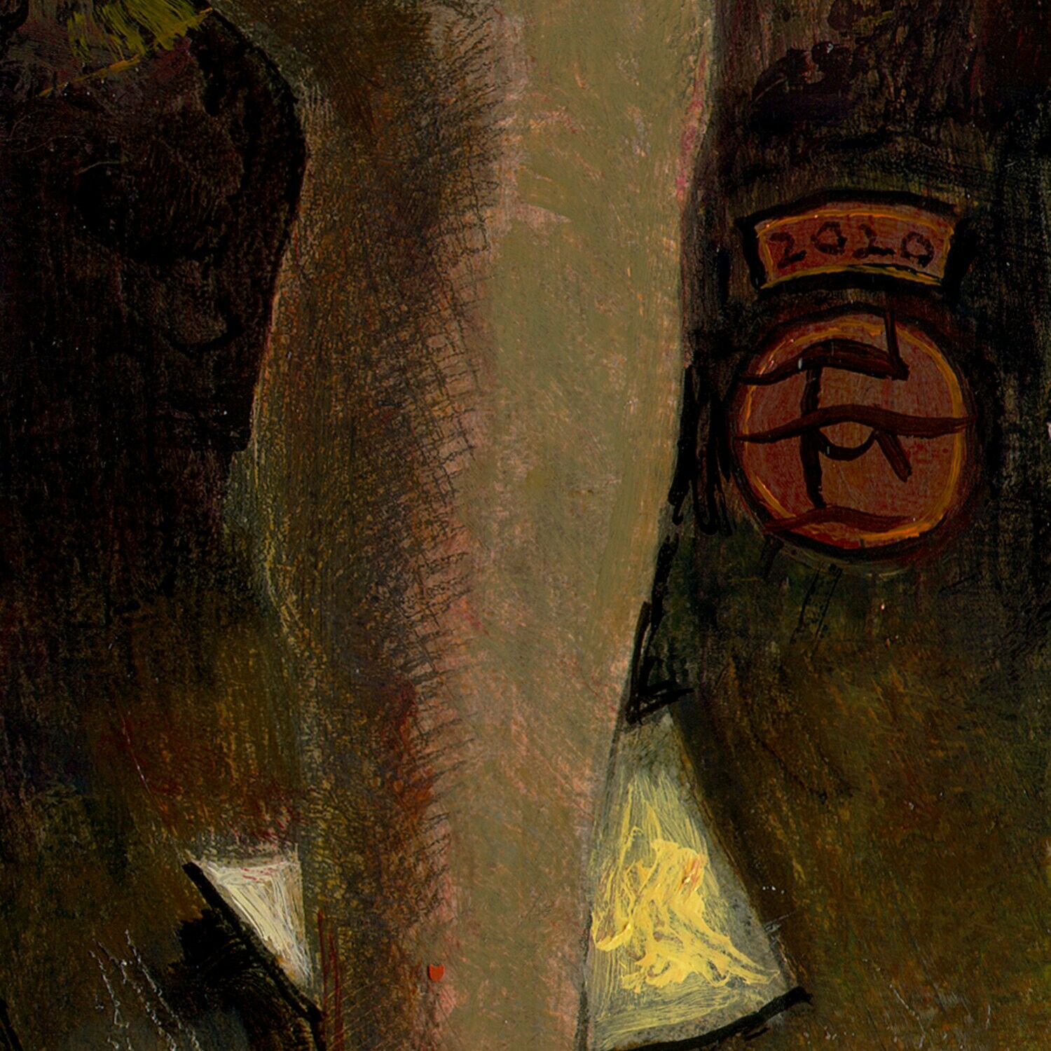 "The Imaginer (Goodbye 2020)" Original Painting on Panel