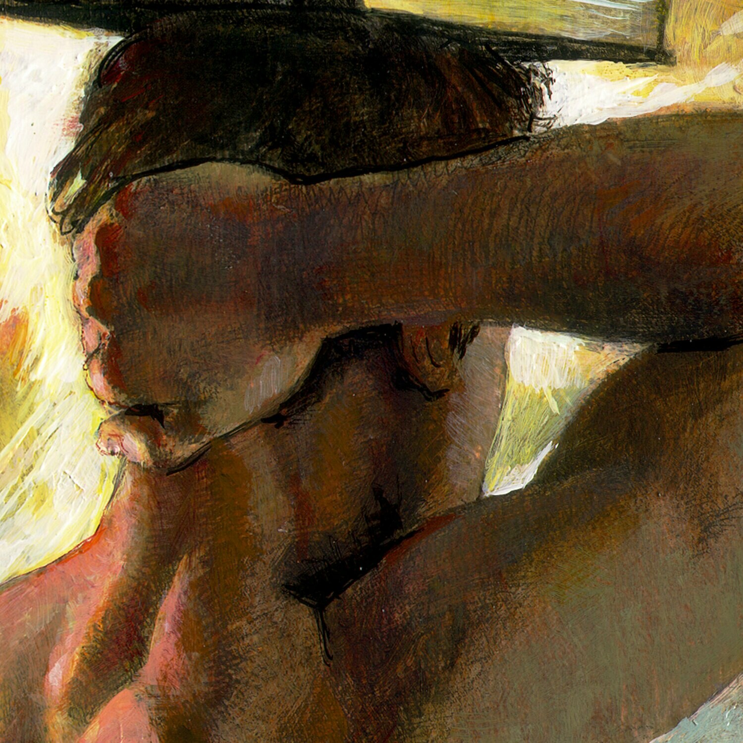 "The Imaginer (Goodbye 2020)" Original Painting on Panel