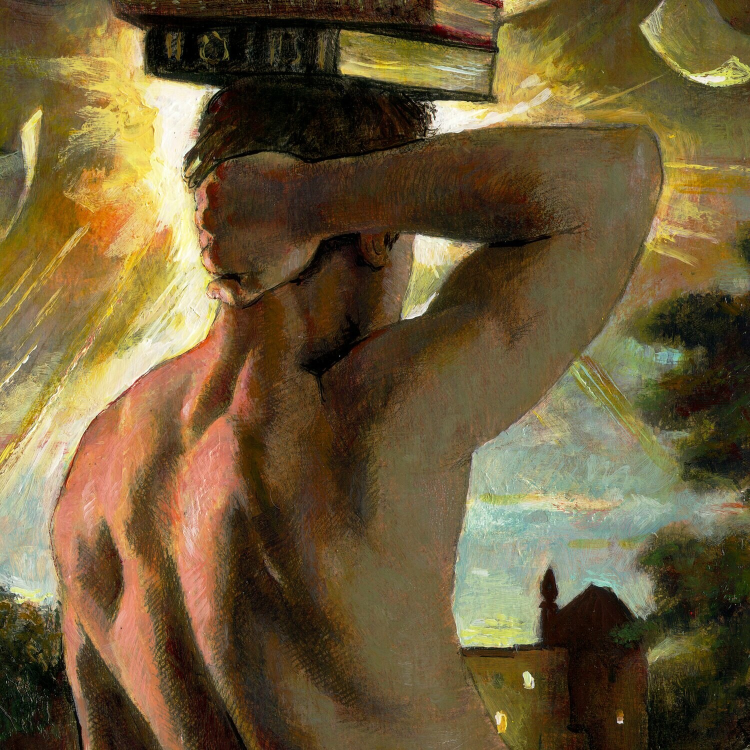"The Imaginer (Goodbye 2020)" Original Painting on Panel