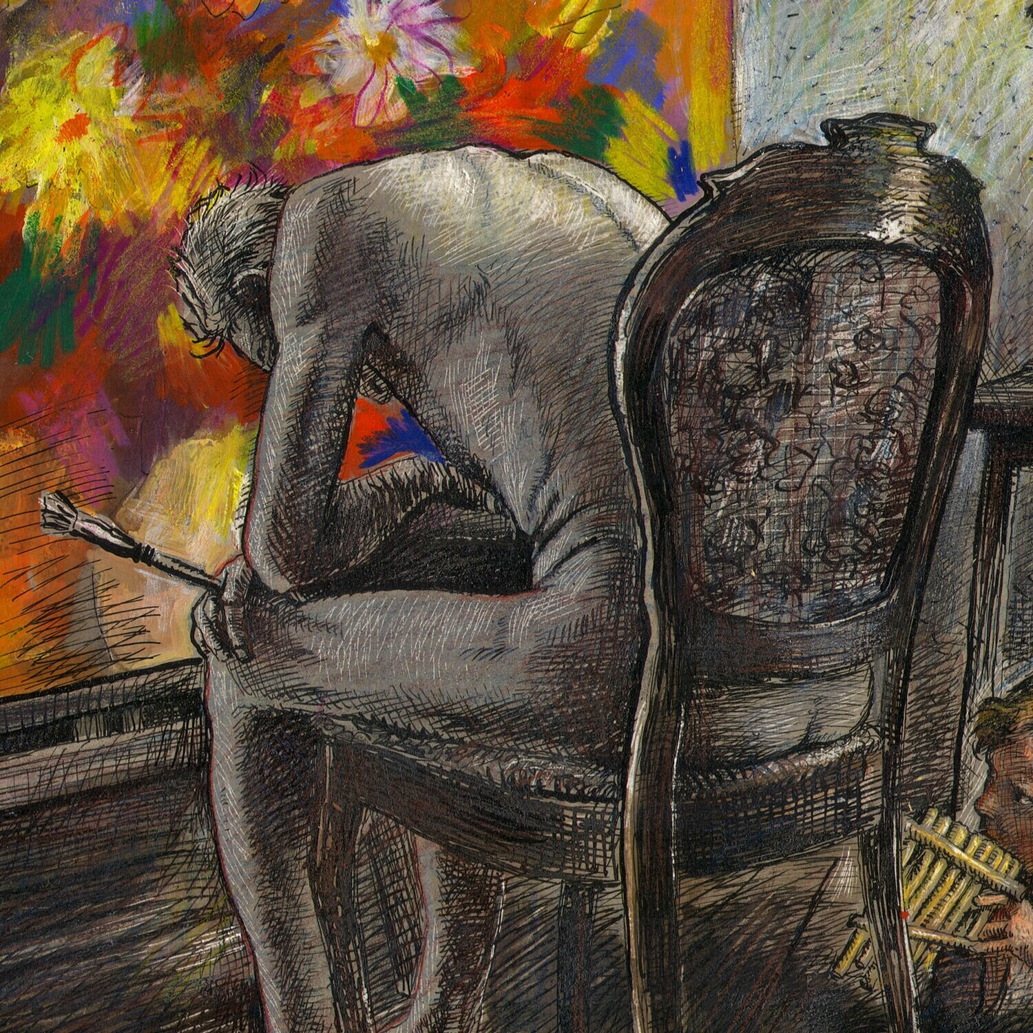 "Hope (New Year's Eve)" Original Mixed-Media Work on Paper