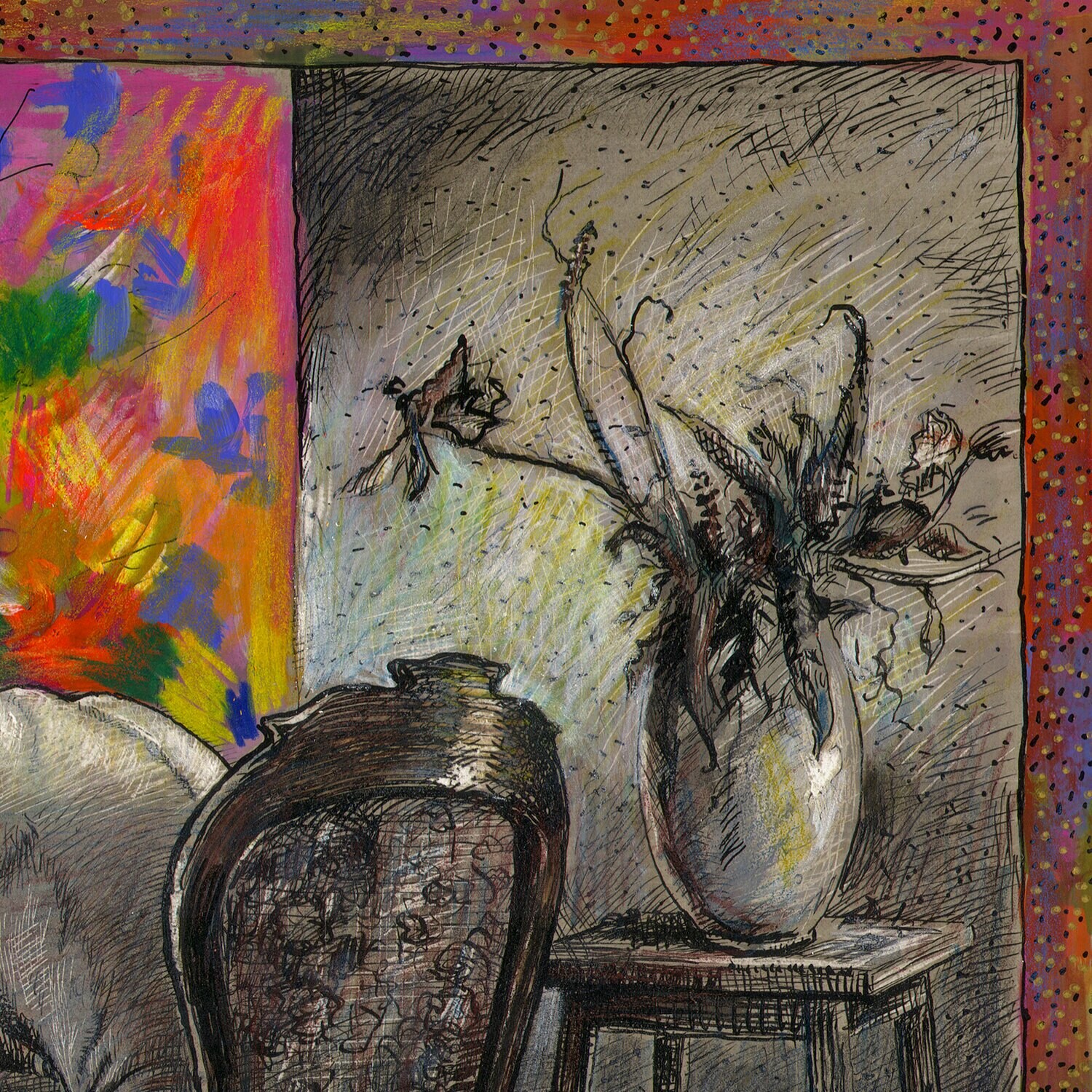 "Hope (New Year's Eve)" Original Mixed-Media Work on Paper