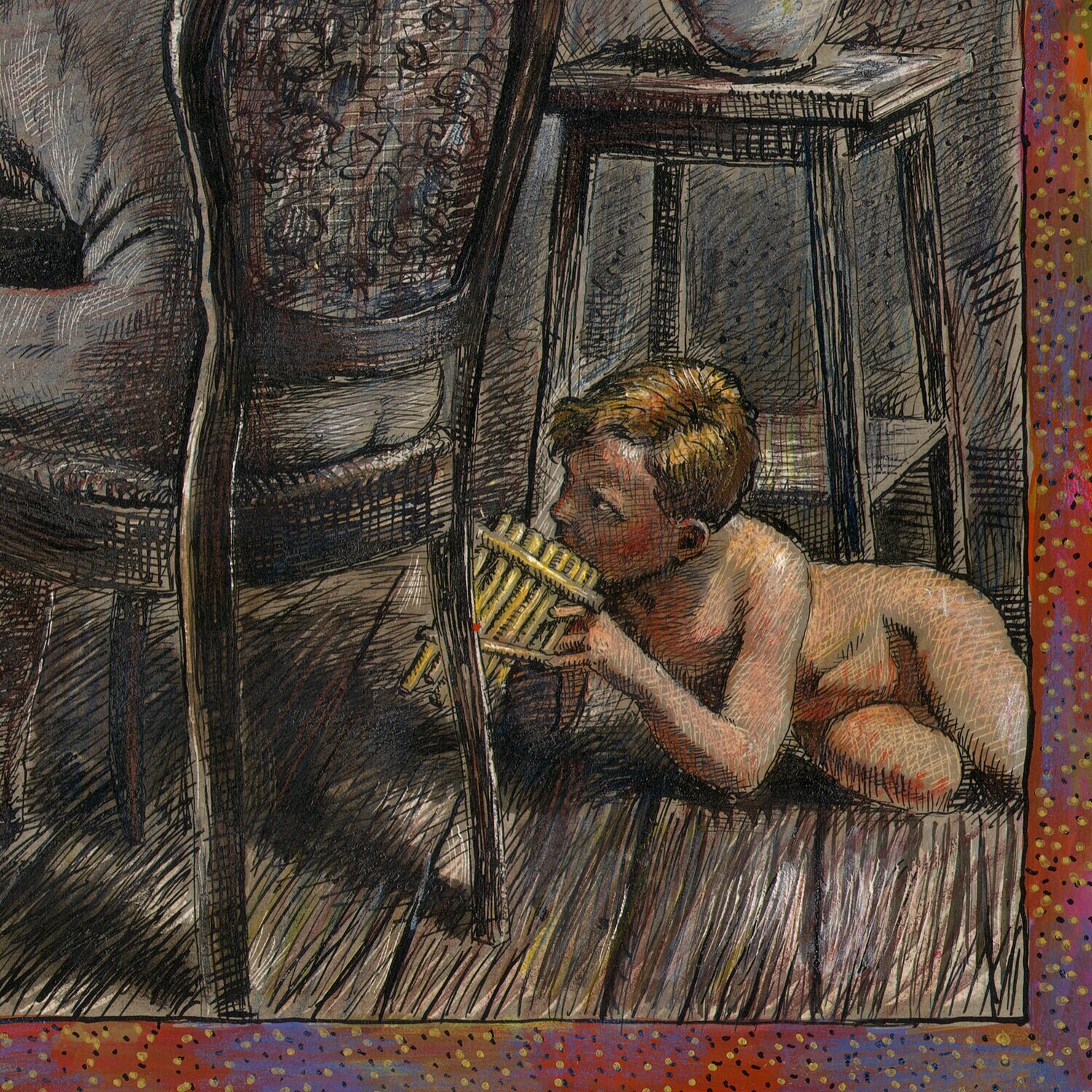 "Hope (New Year's Eve)" Original Mixed-Media Work on Paper
