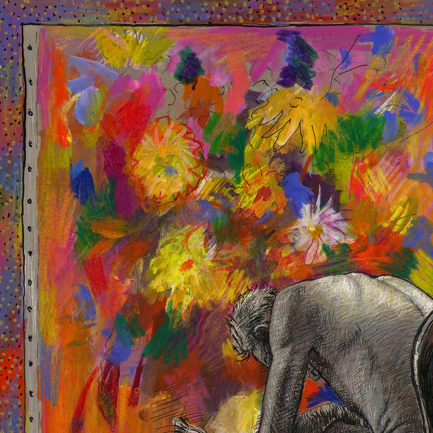 "Hope (New Year's Eve)" Original Mixed-Media Work on Paper