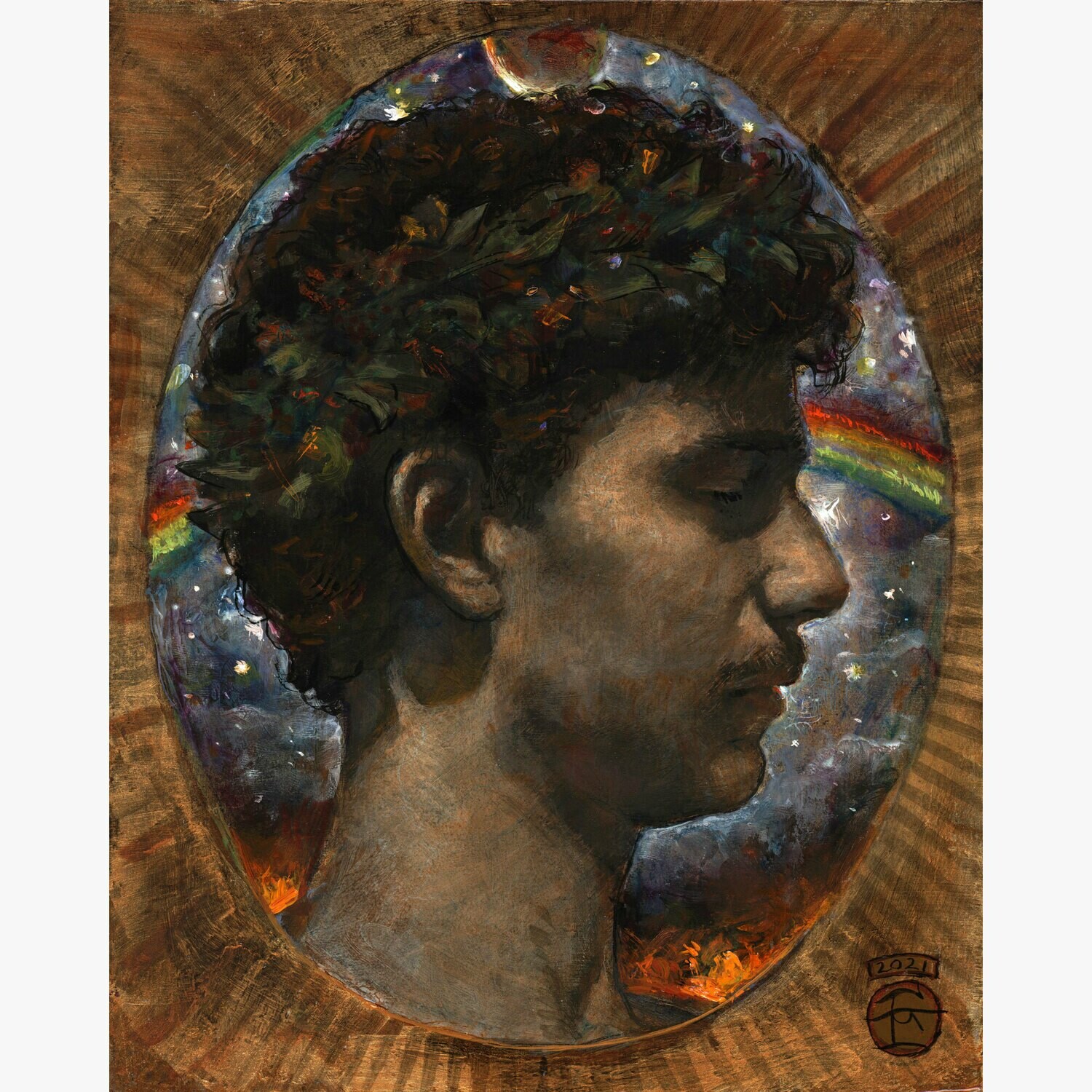 &quot;The Prayer&quot; Original Painting on Panel