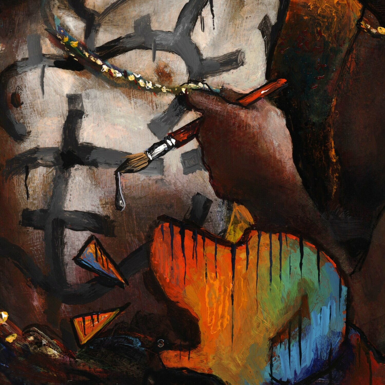 "Wings of Glass" Original Painting on Panel
