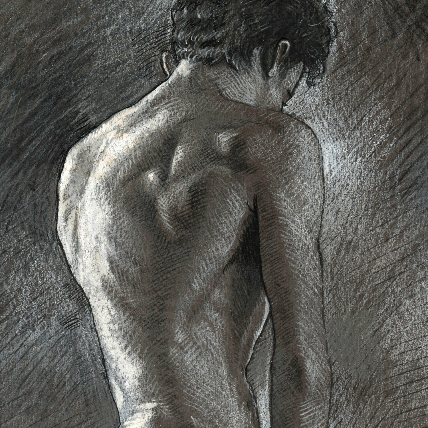 "Patience" Original Grisaille Drawing